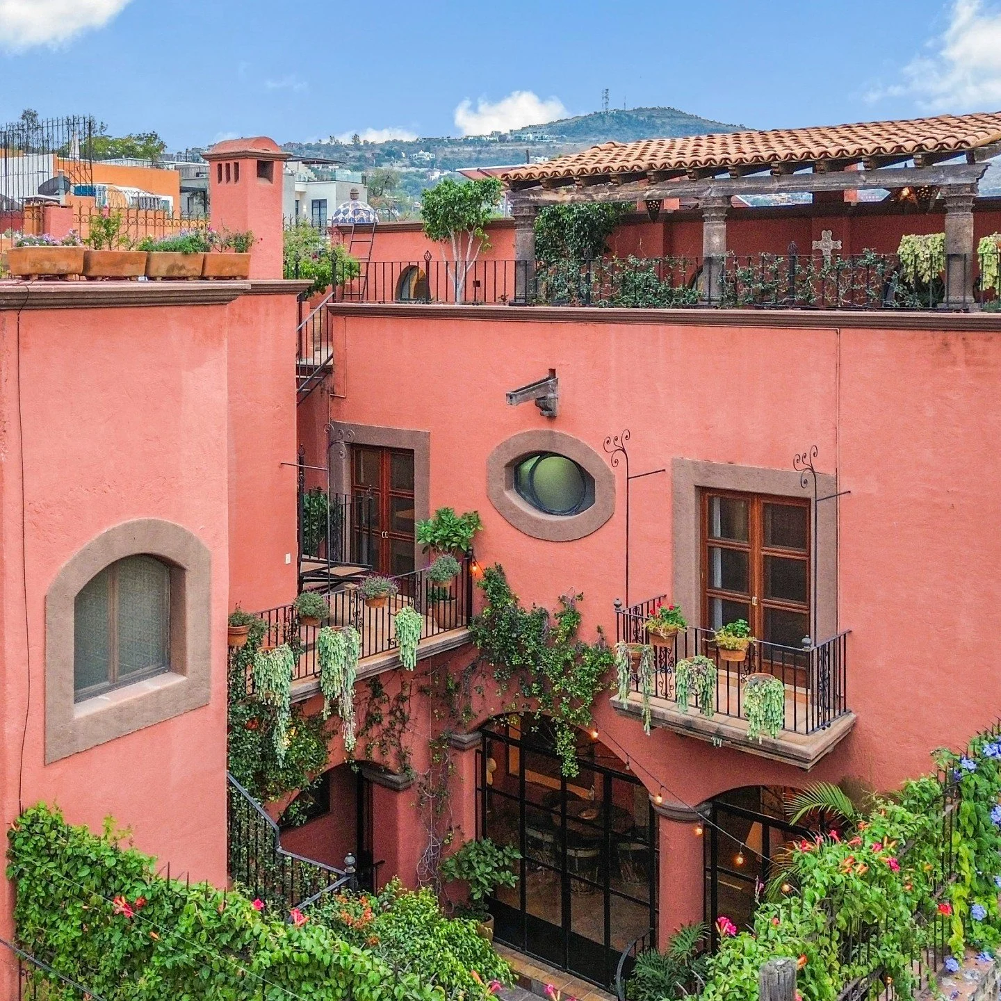 Fotograf&iacute;a a&eacute;rea en San Miguel de Allende.