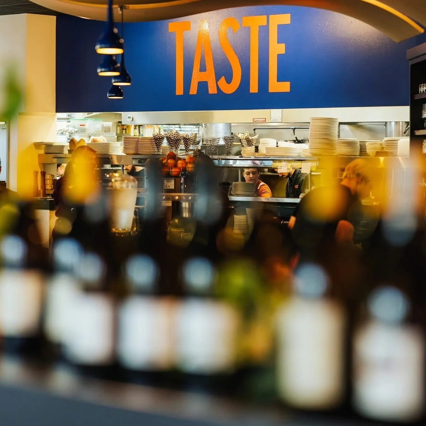 Inside Taste Wine Cafe in West Linn, Oregon-local wine bar and cafe supporting the community