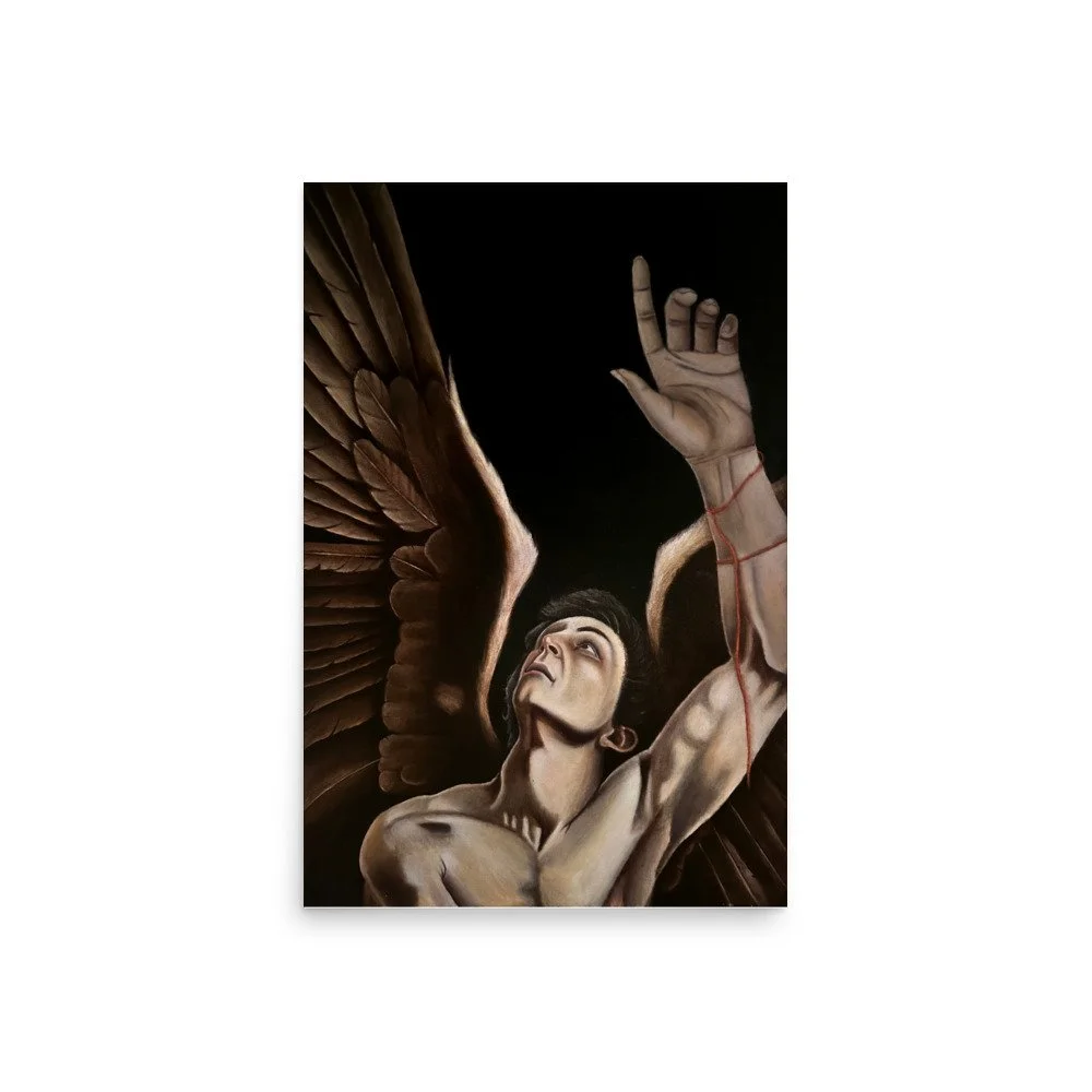 Fallen Angel oil painting print