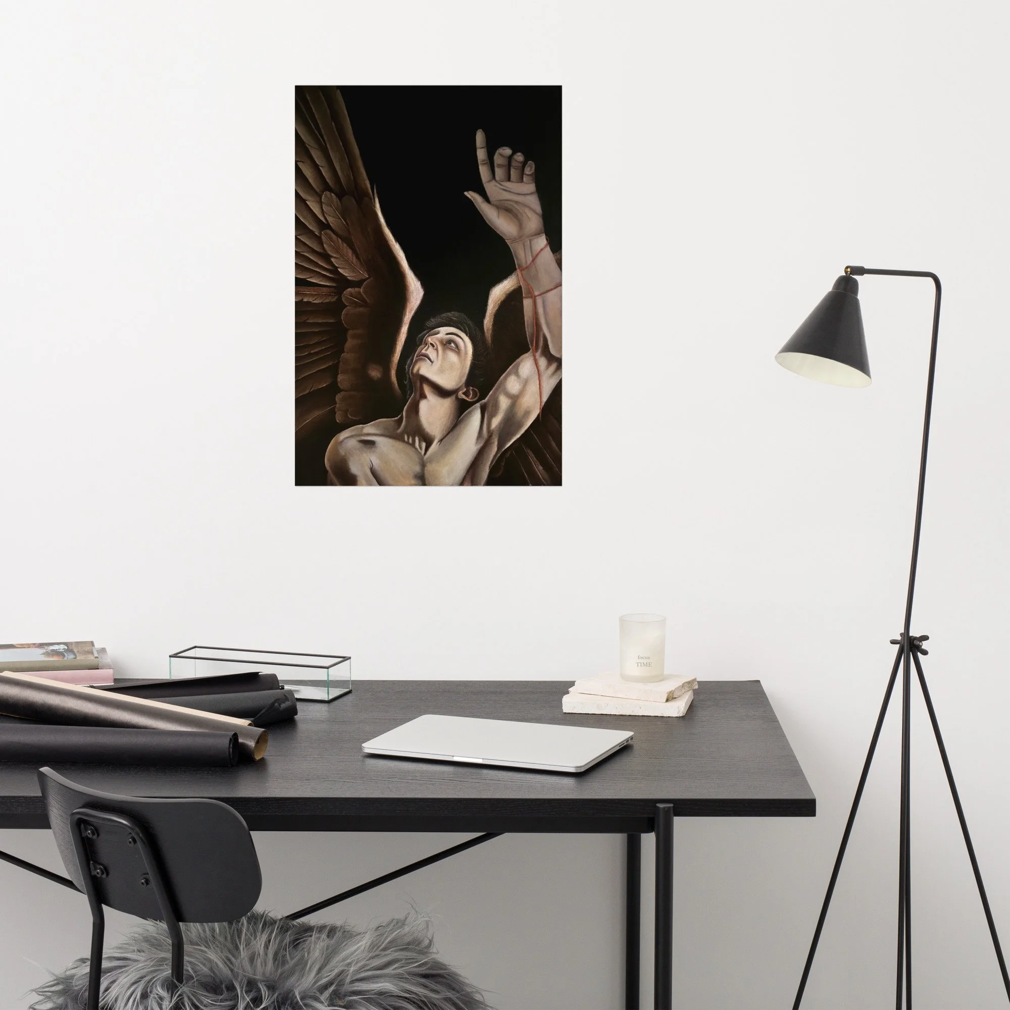 Fallen Angel oil painting print