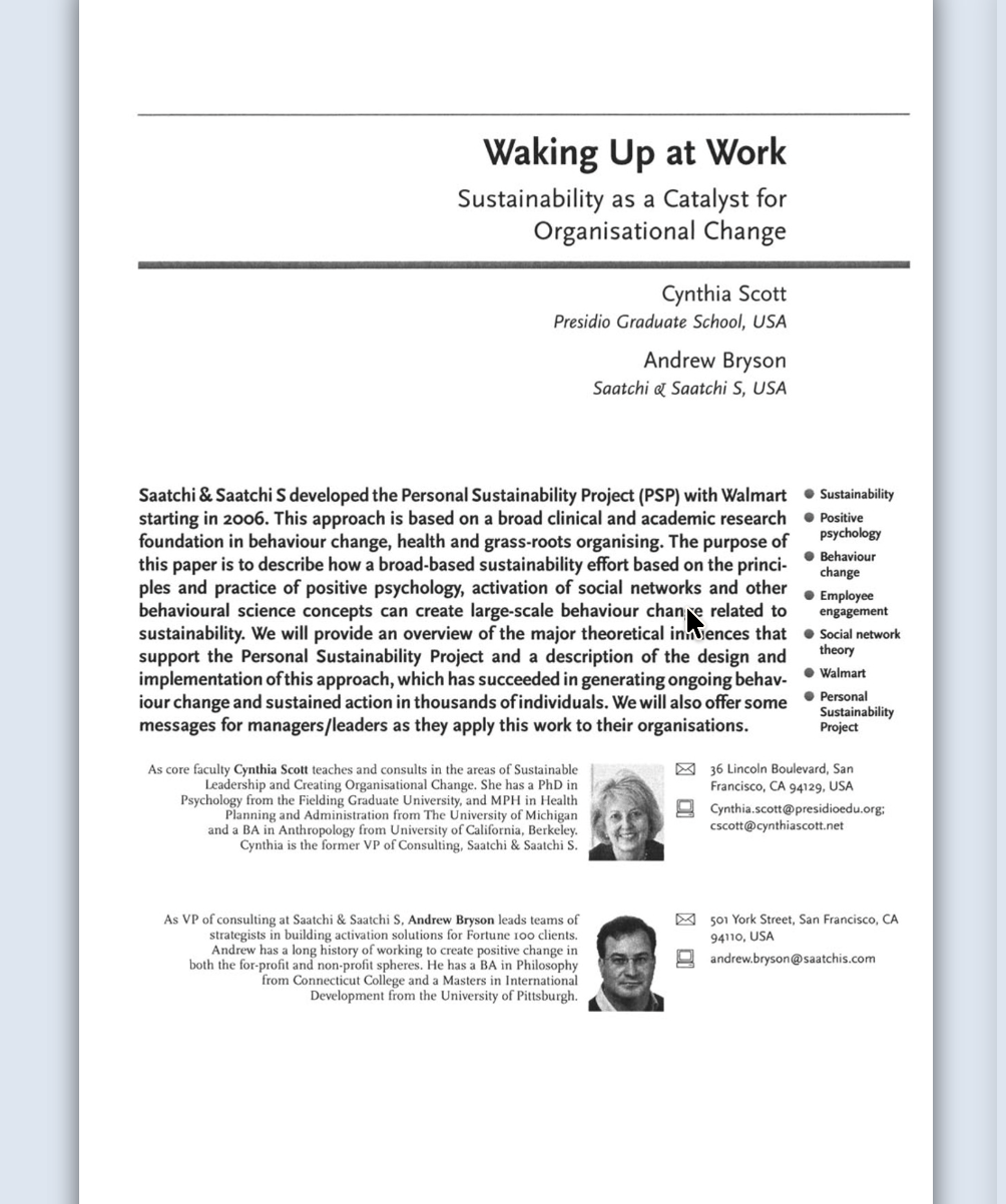 Waking Up at Work Article Cover