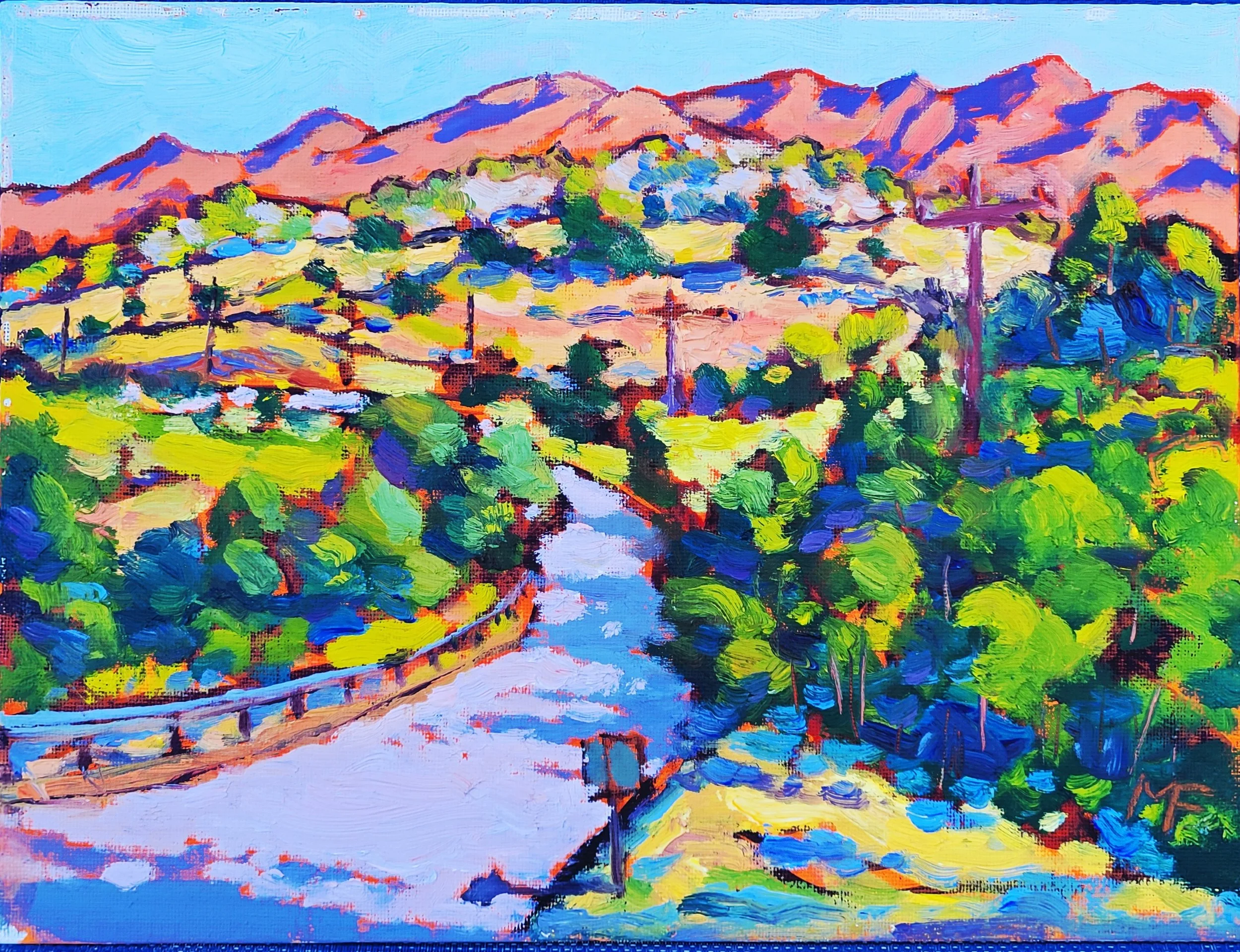 $200 Hills around Lake Casitas - Ojai 9 by 12.jpg