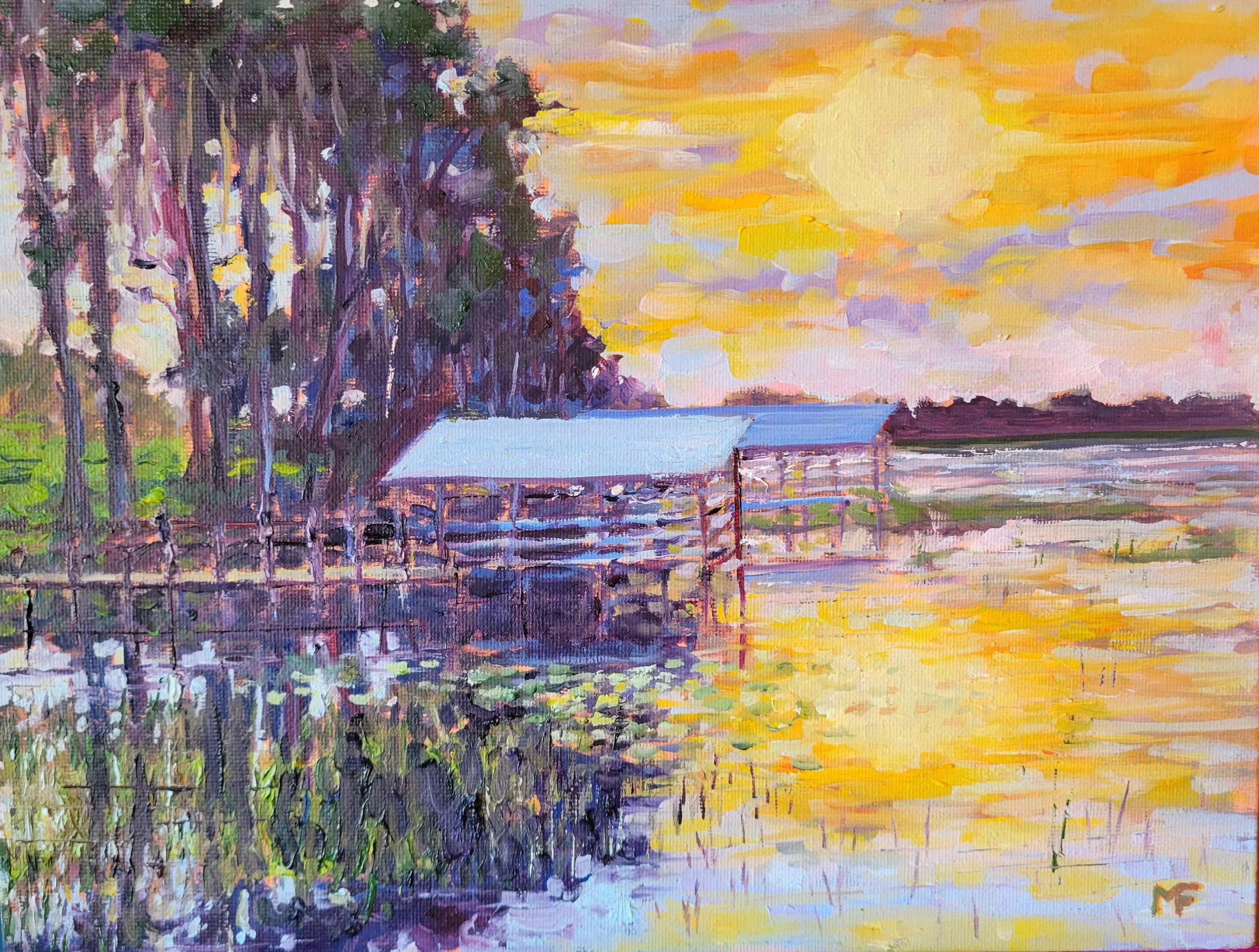 Morning Dock in Tavares Florida 11 by 14.jpg