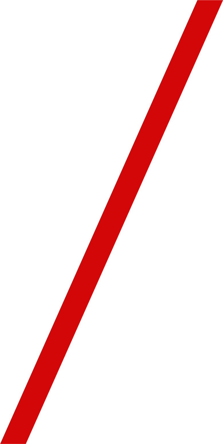 Red diagonal stripe.