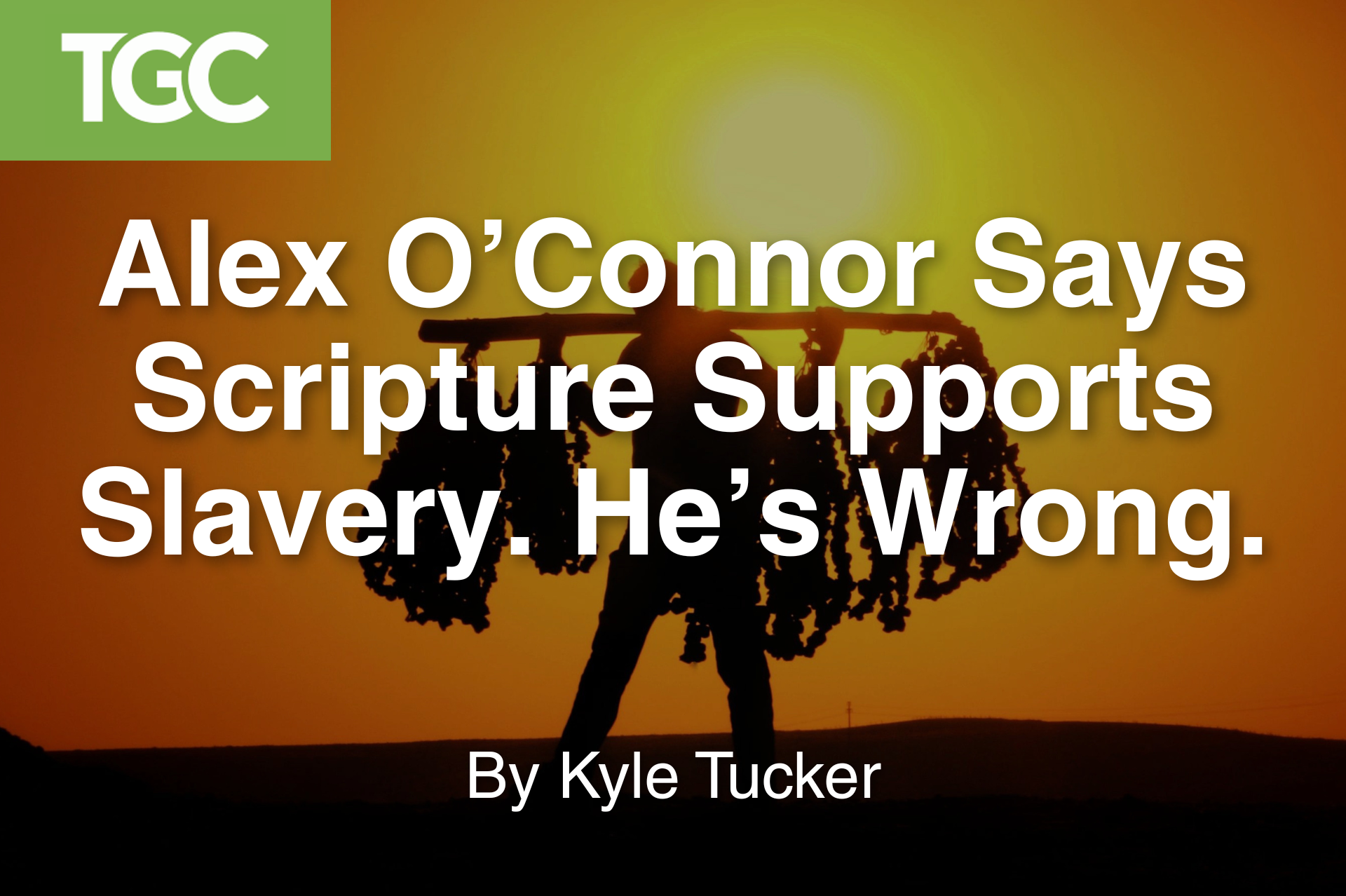 Alex O'Connor says Scripture supports slavery. He's wrong.
