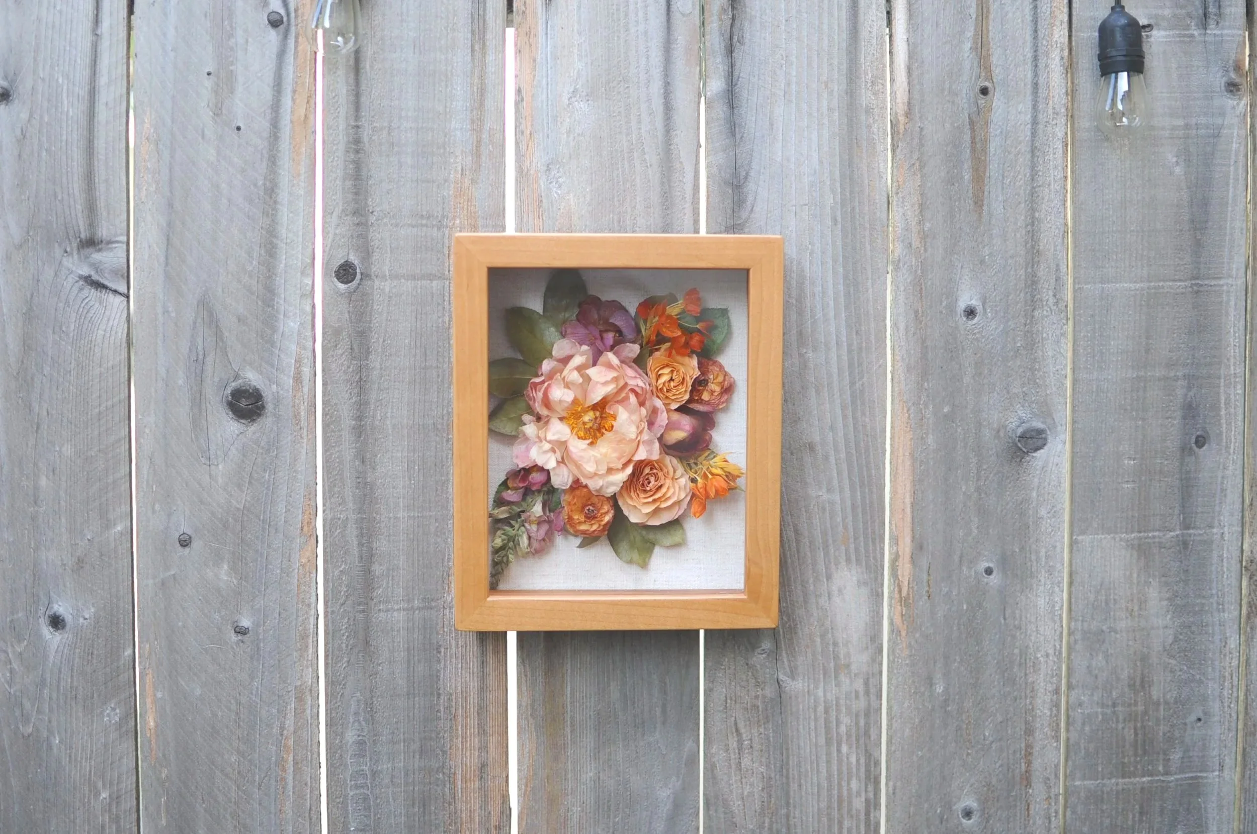 Medium Preserved Floral Shadow Box