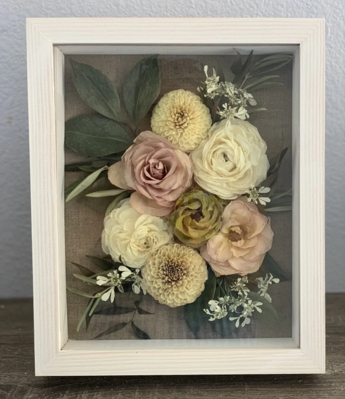Small Preserved Floral Shadow Box