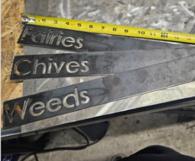 Large Garden Plate Marker