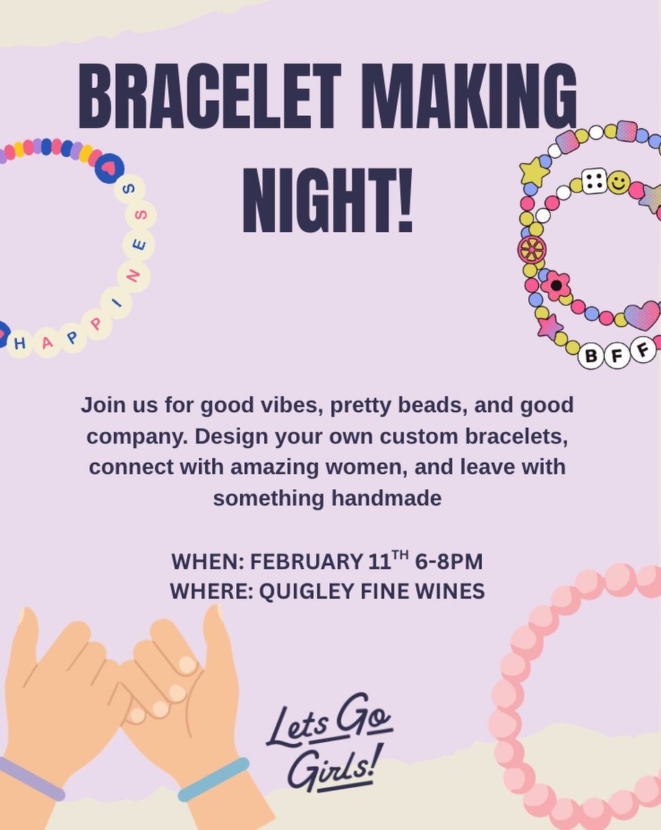 Join us for the cutest bracelet-making workshop where pink vibes, pretty beads, and creativity take center stage. Mix, match, and design your own bracelets while connecting with amazing women in a relaxed, feel-good space. Come for the craft, stay fo