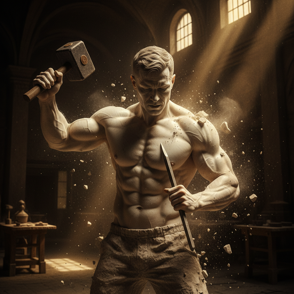 Self made man builds himself from nothing