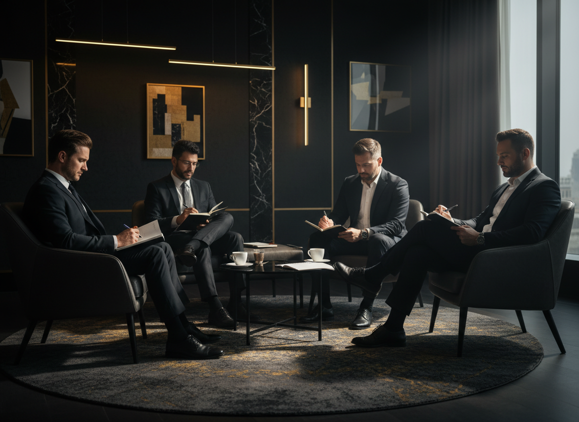 Group of men working together to grow in brotherhood