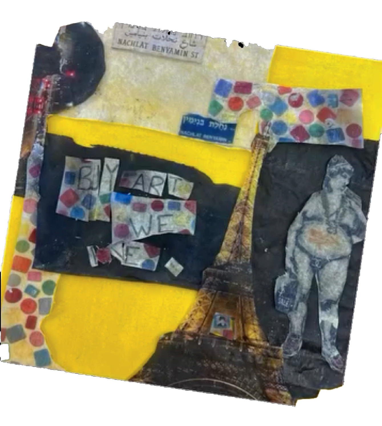 Buy Art We Love (collage on paper 12x12in)