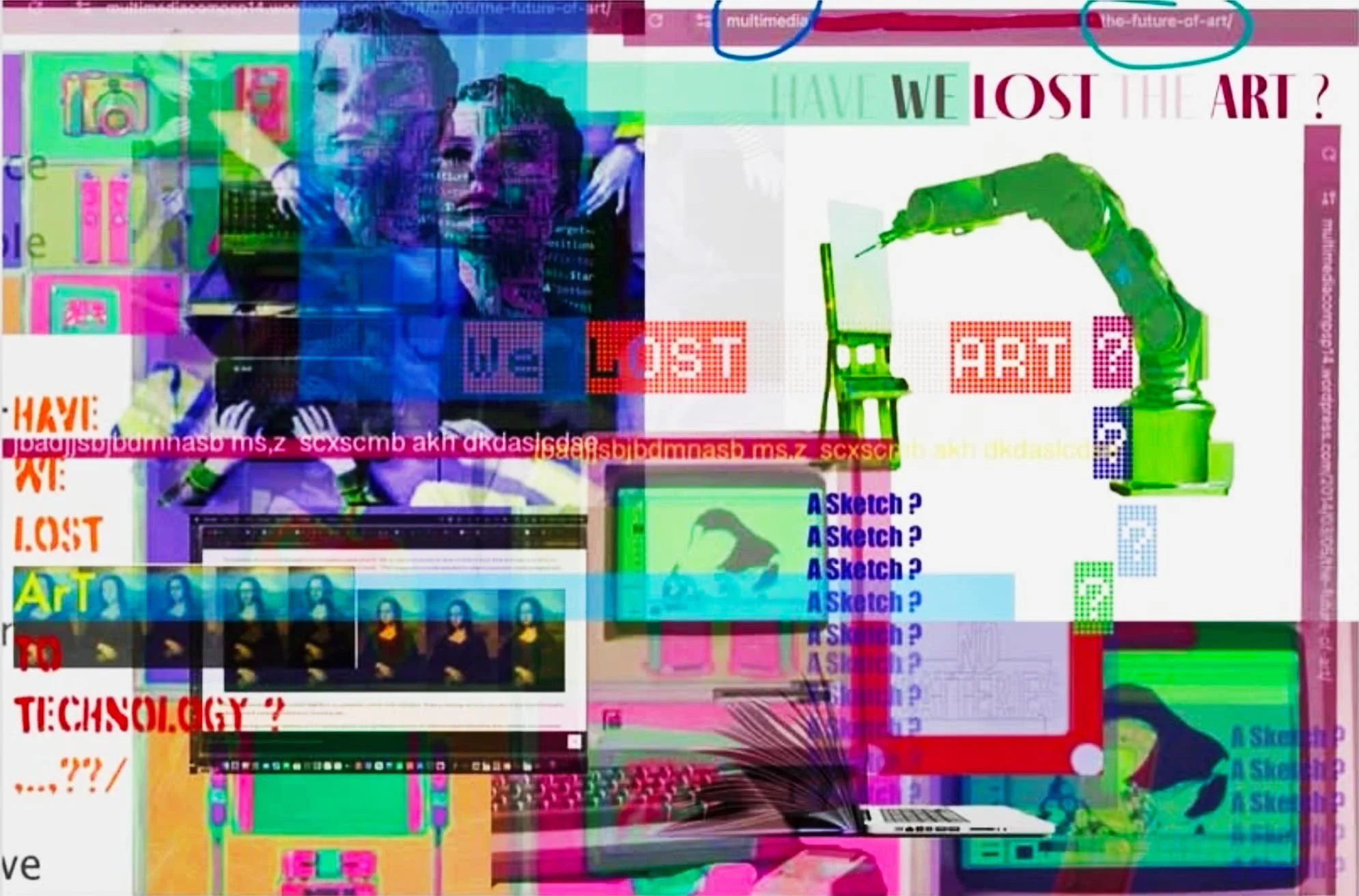 Have We Lost The Art? (digital collage 18x12 in)