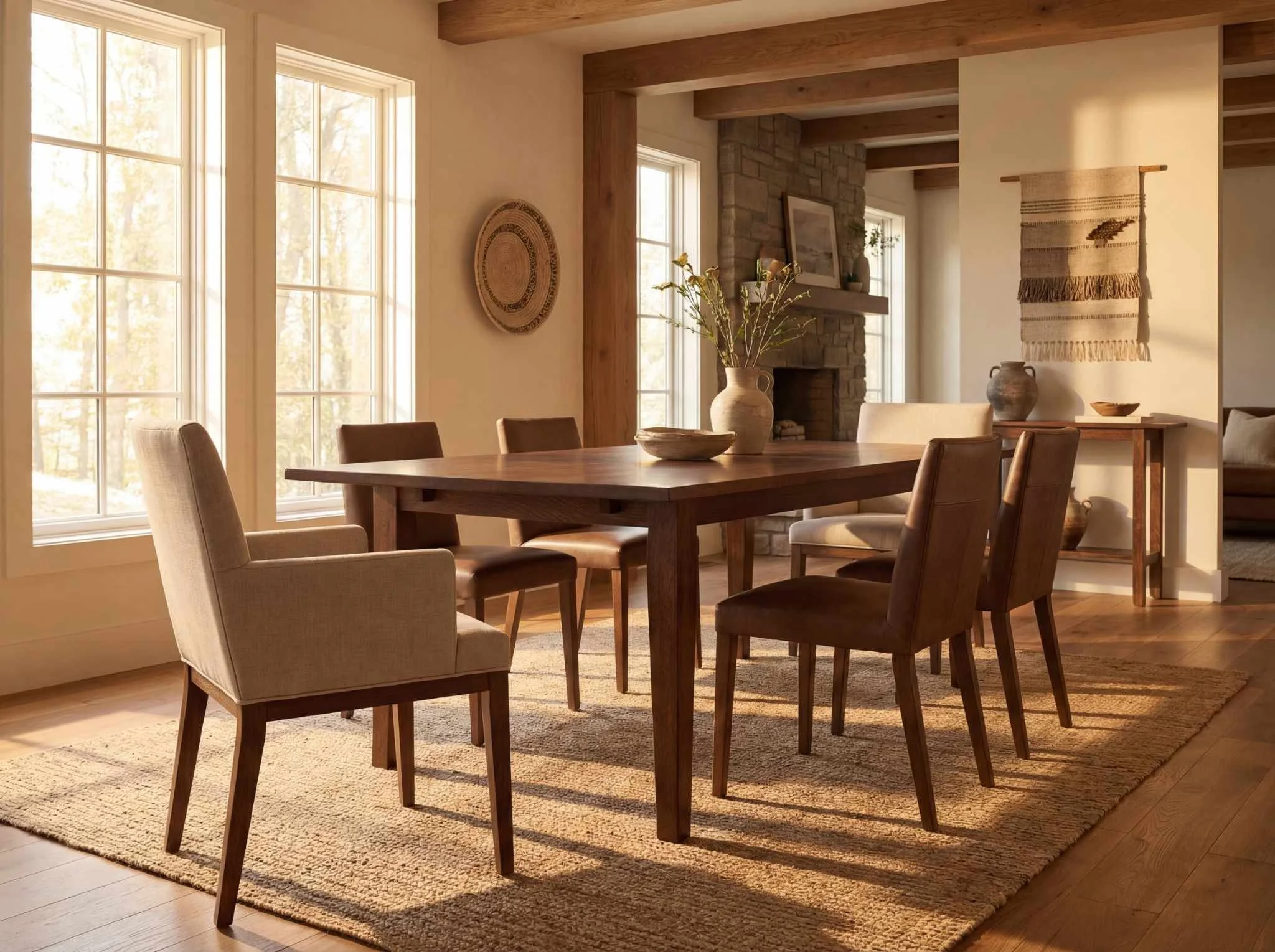 Rustic Modern Mission Table