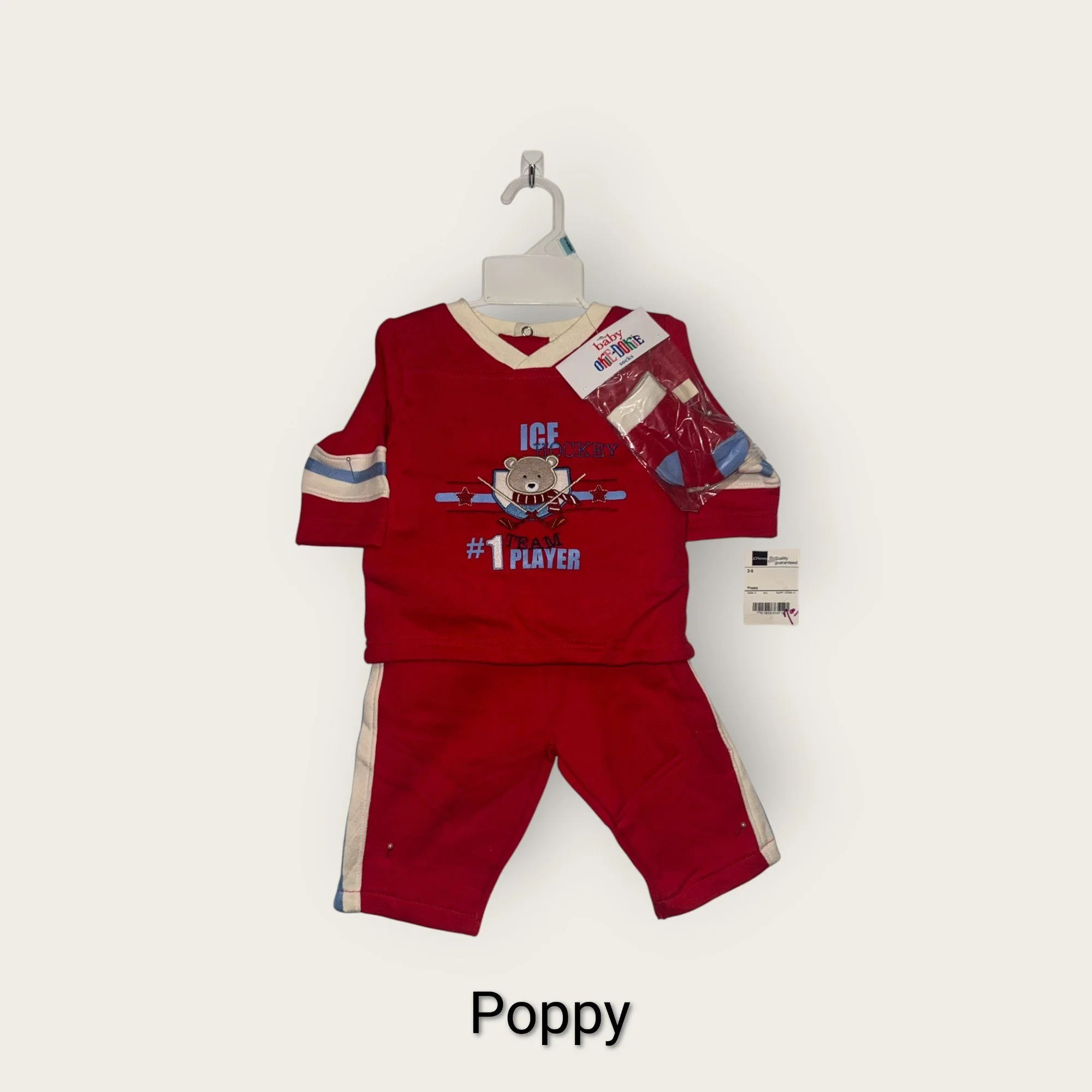 Baby Okie Dokie 2 Piece Set w Socks Poppy.jpg