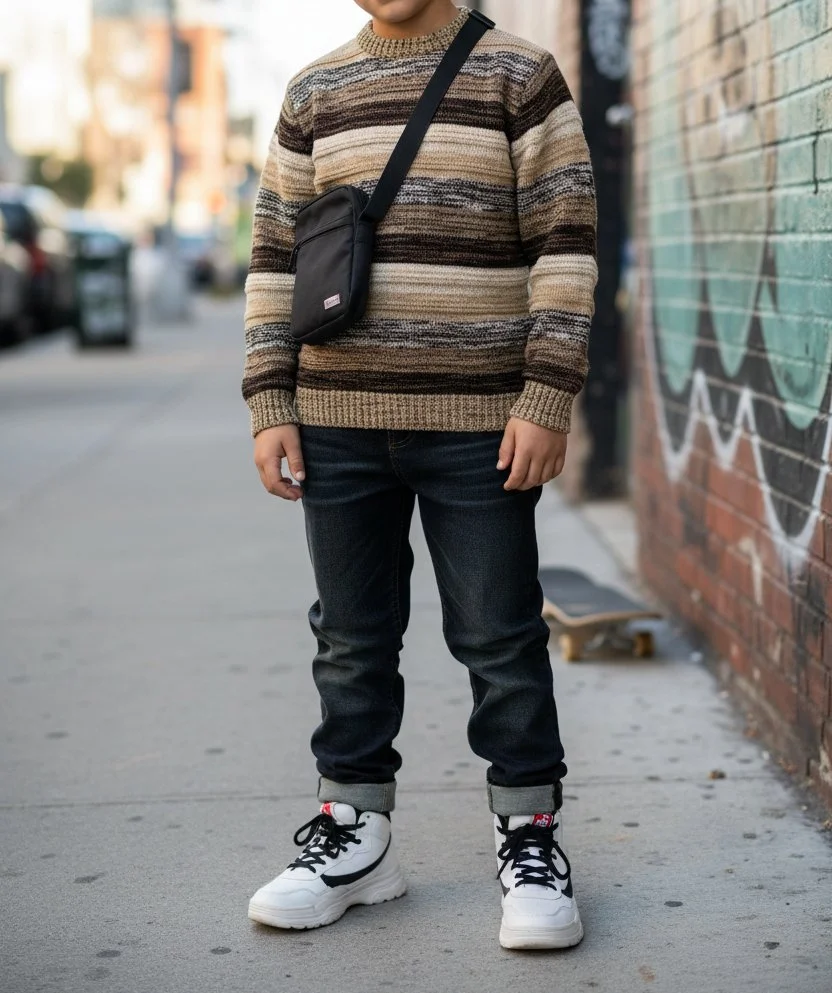 Southpole "Brown/Beige" Knit Sweater