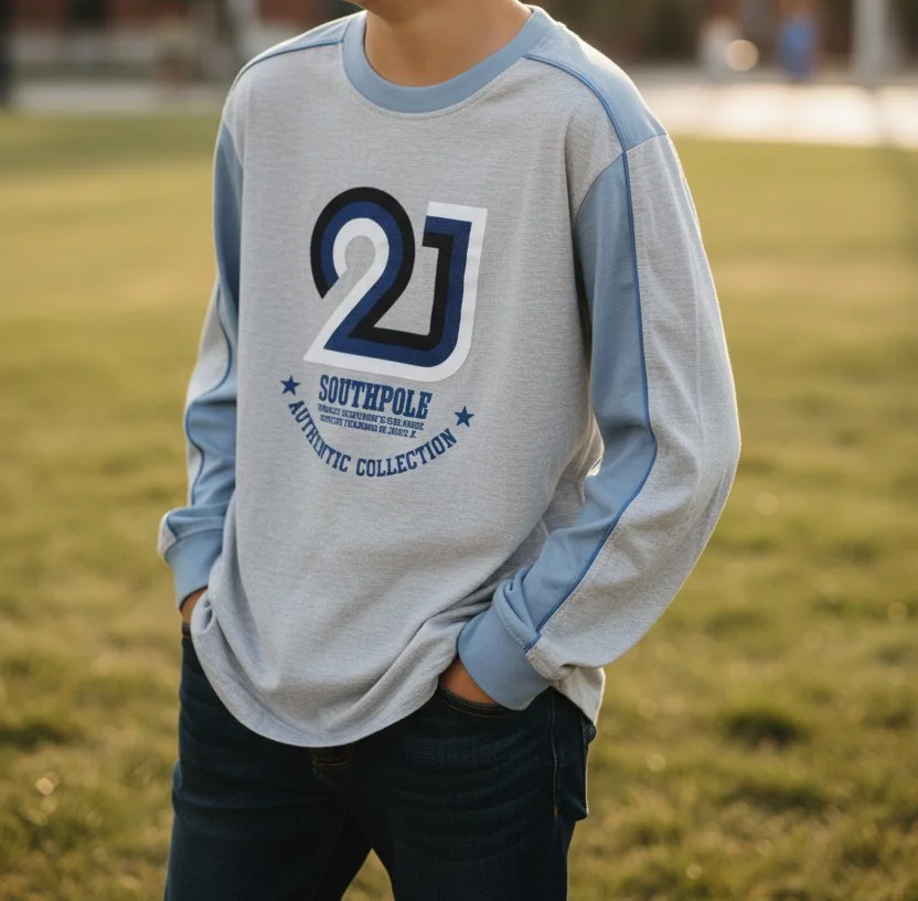 Southpole "Sky Blue" Long Sleeve