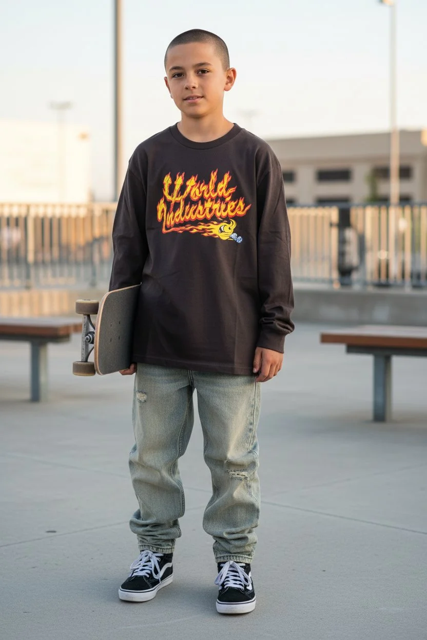 90s World Industry "Dark Brown" Long Sleeve