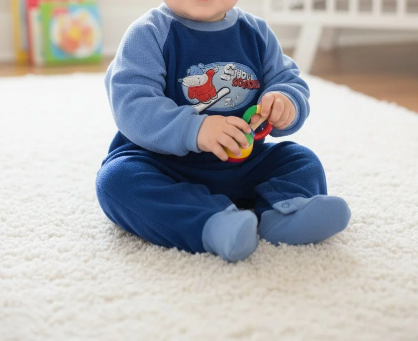 Okie Dokie Snow Board Snowman Fleece Onesie