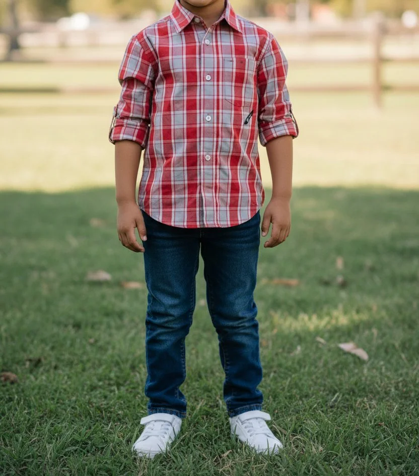Southpole Red Plaid Button Up