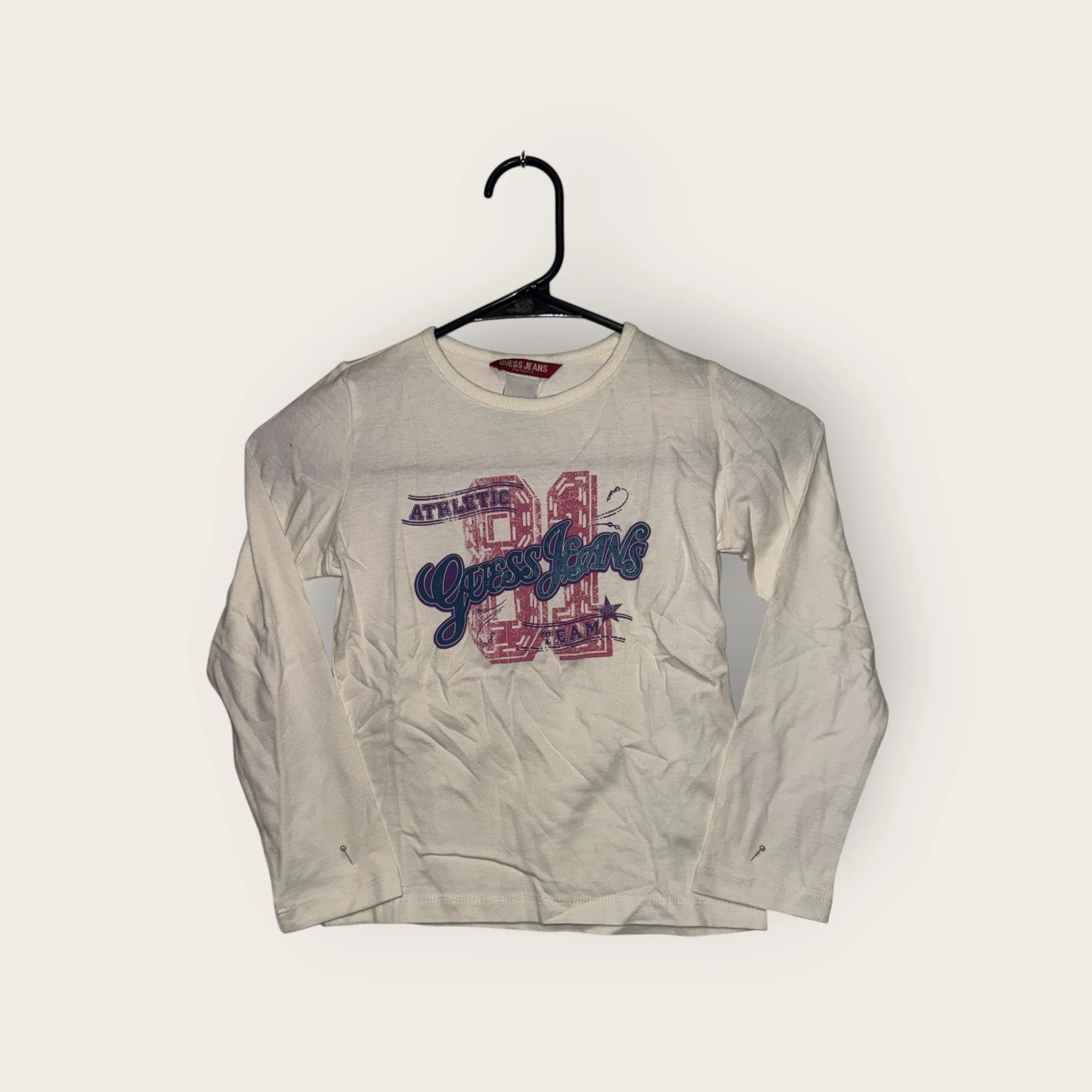 Guess Jeans "81" Off White Long Sleeve Shirt