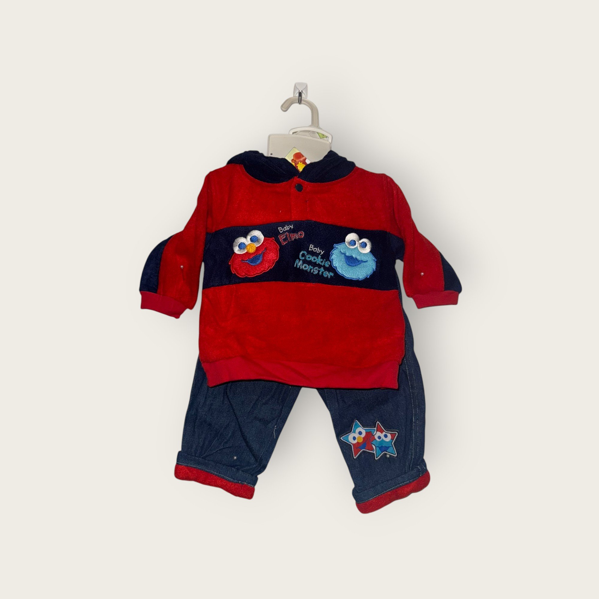 Elmo Red Pullover Hoodie 2 Piece Set