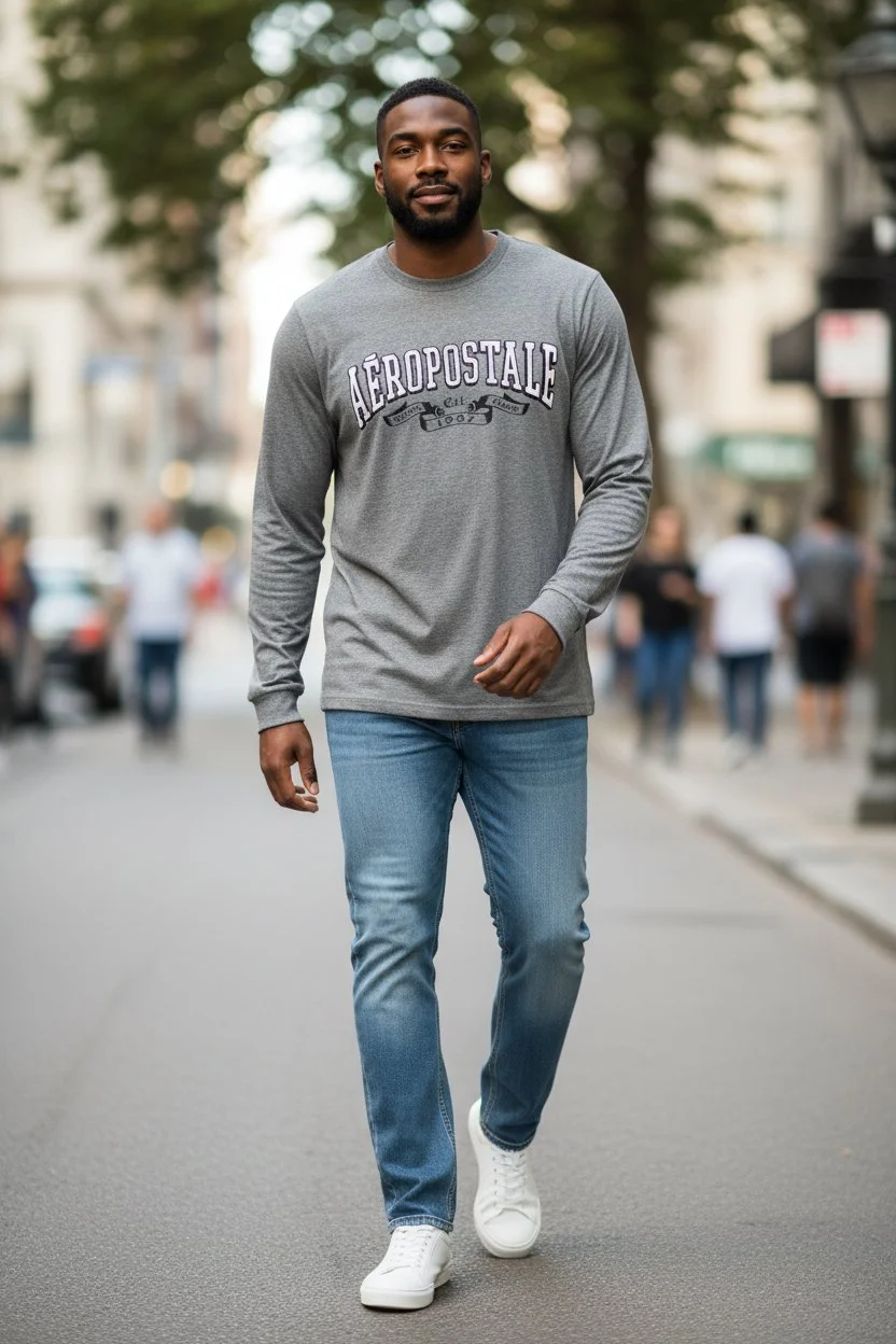 Aeropostale Light Grey Long Sleeve