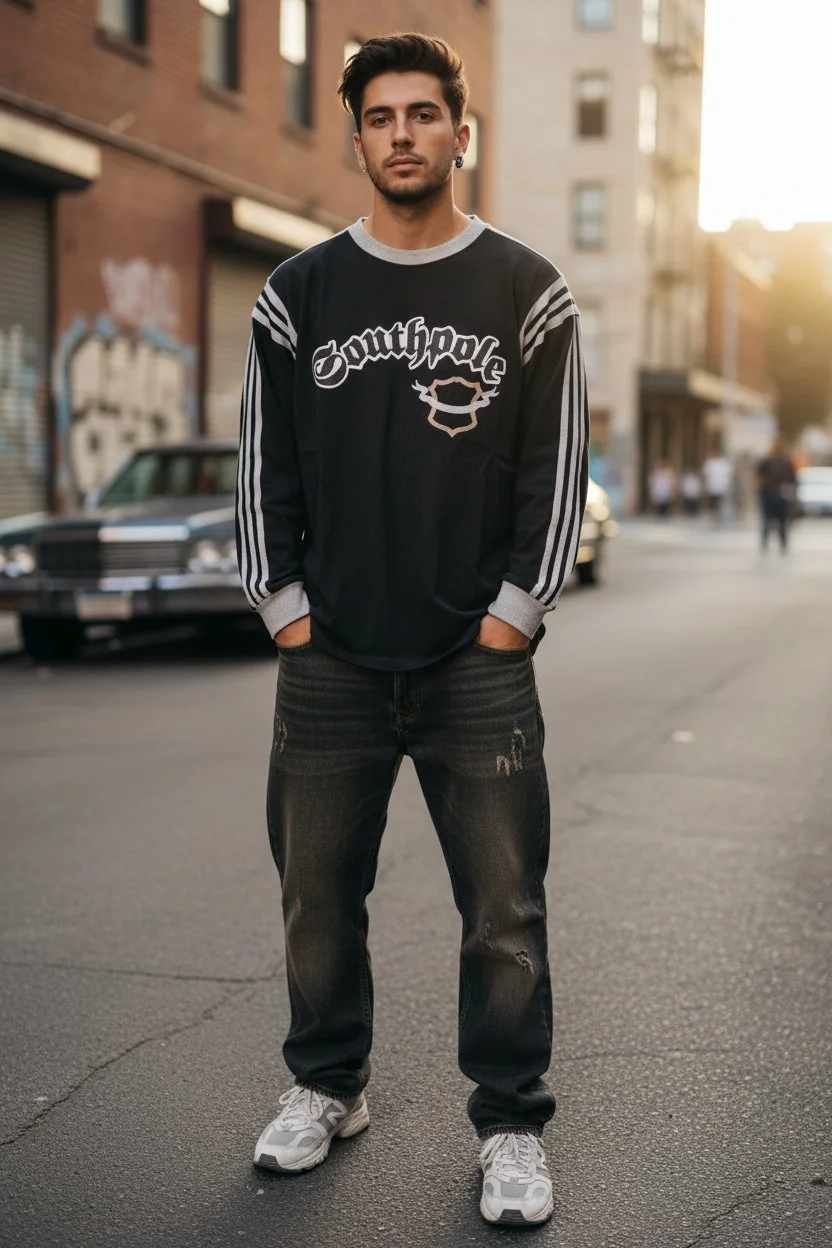 Southpole Light Brown Emblem Long Sleeve