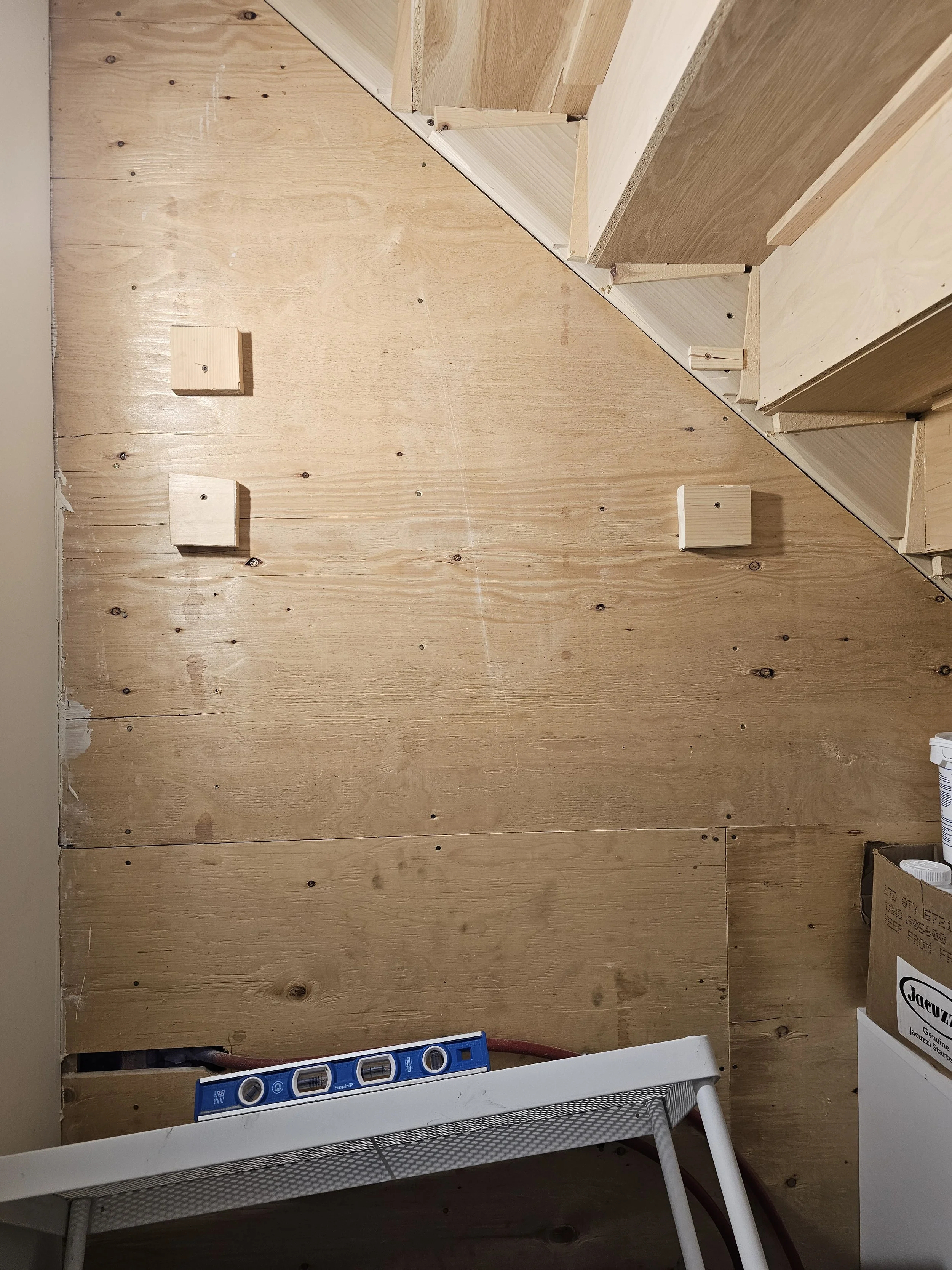 leveling wall to mount shelf