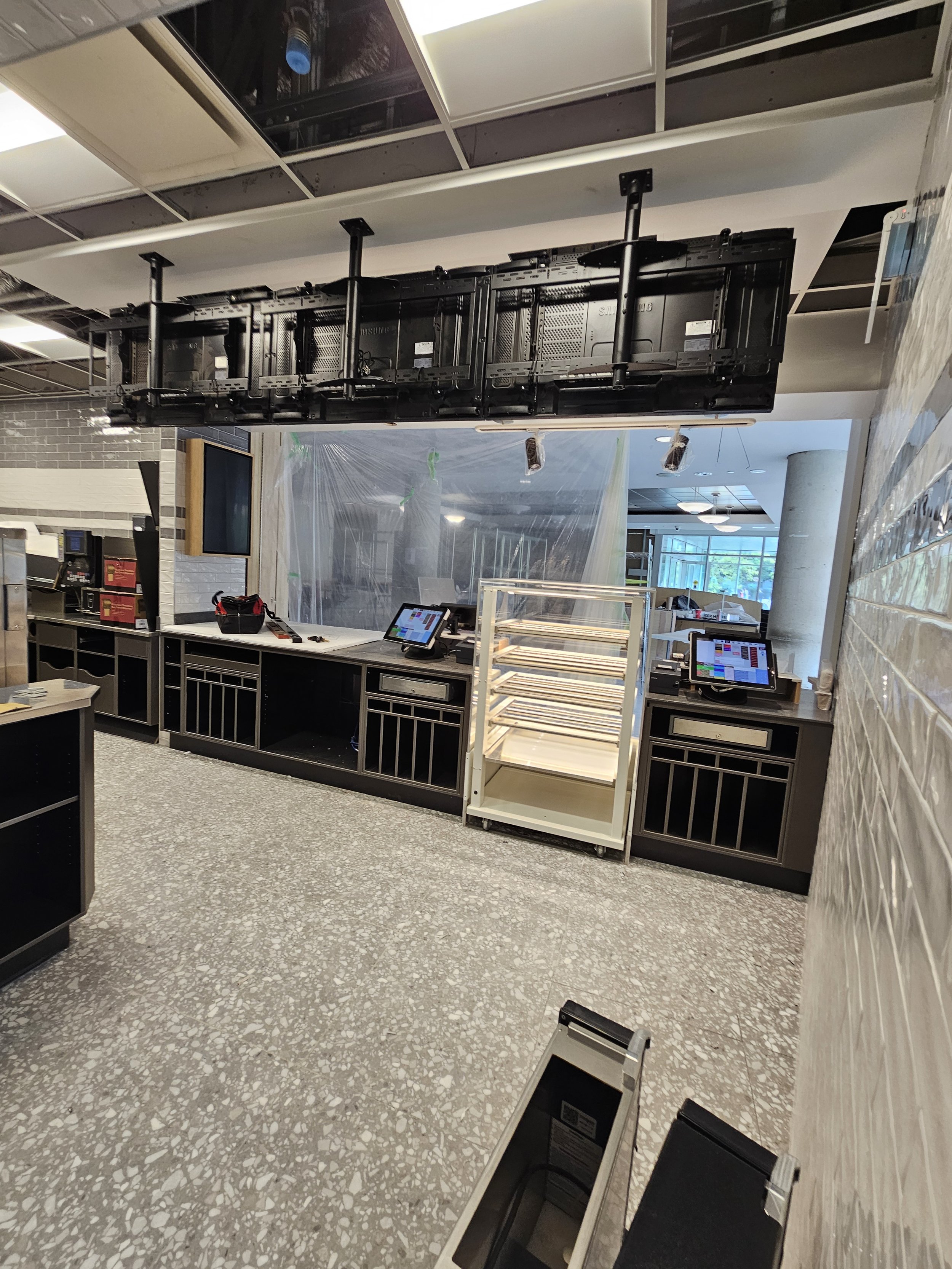 mounting tv menu screens