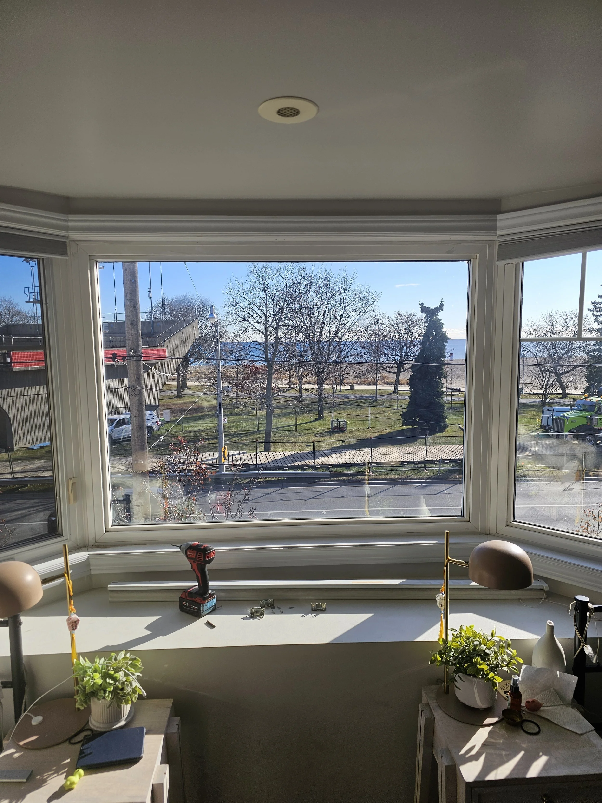 preparing to mount window covering