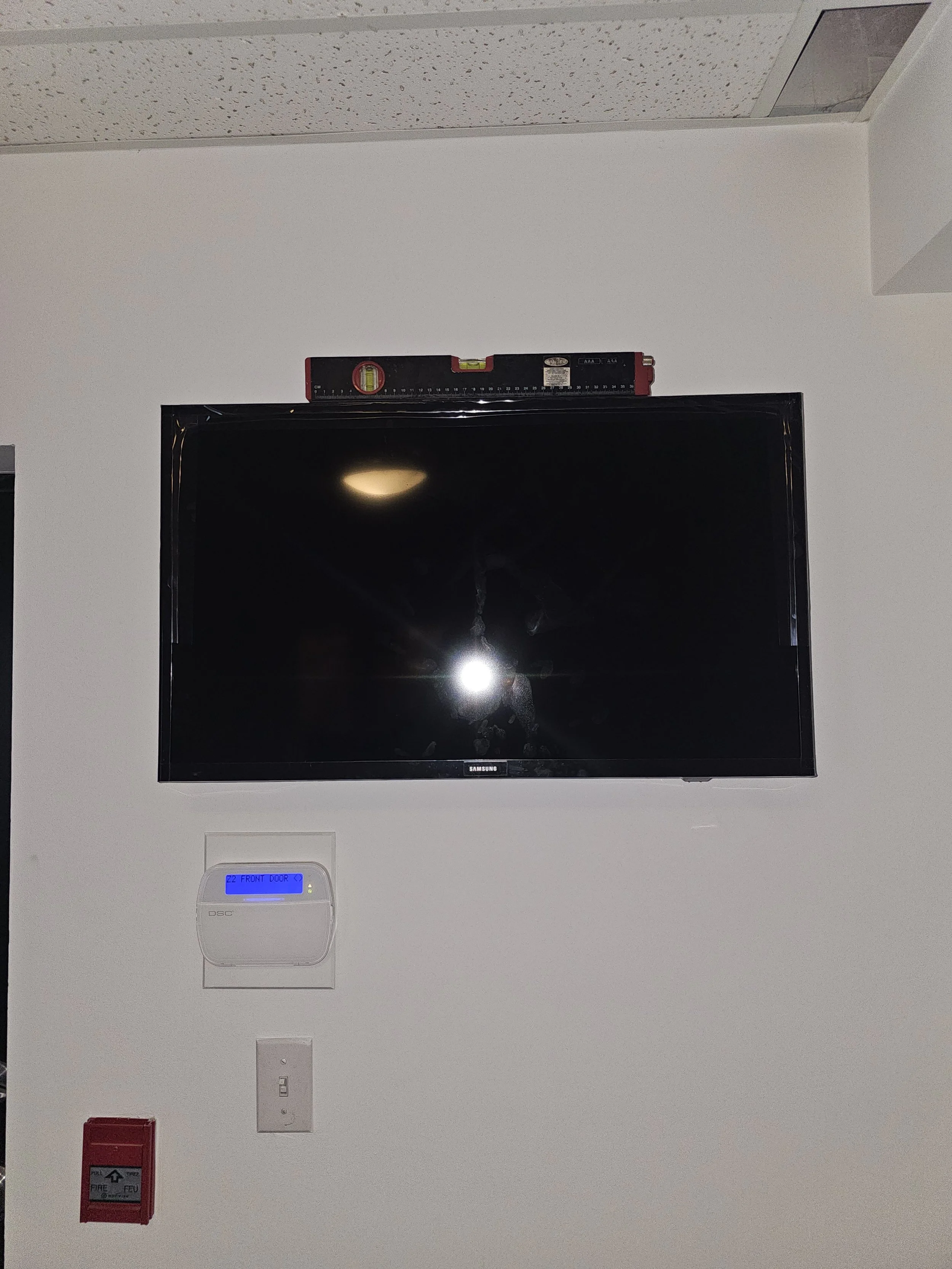 mounting television