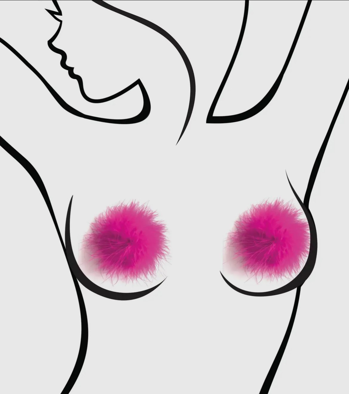 Sexy Af Nipple Couture - Pink