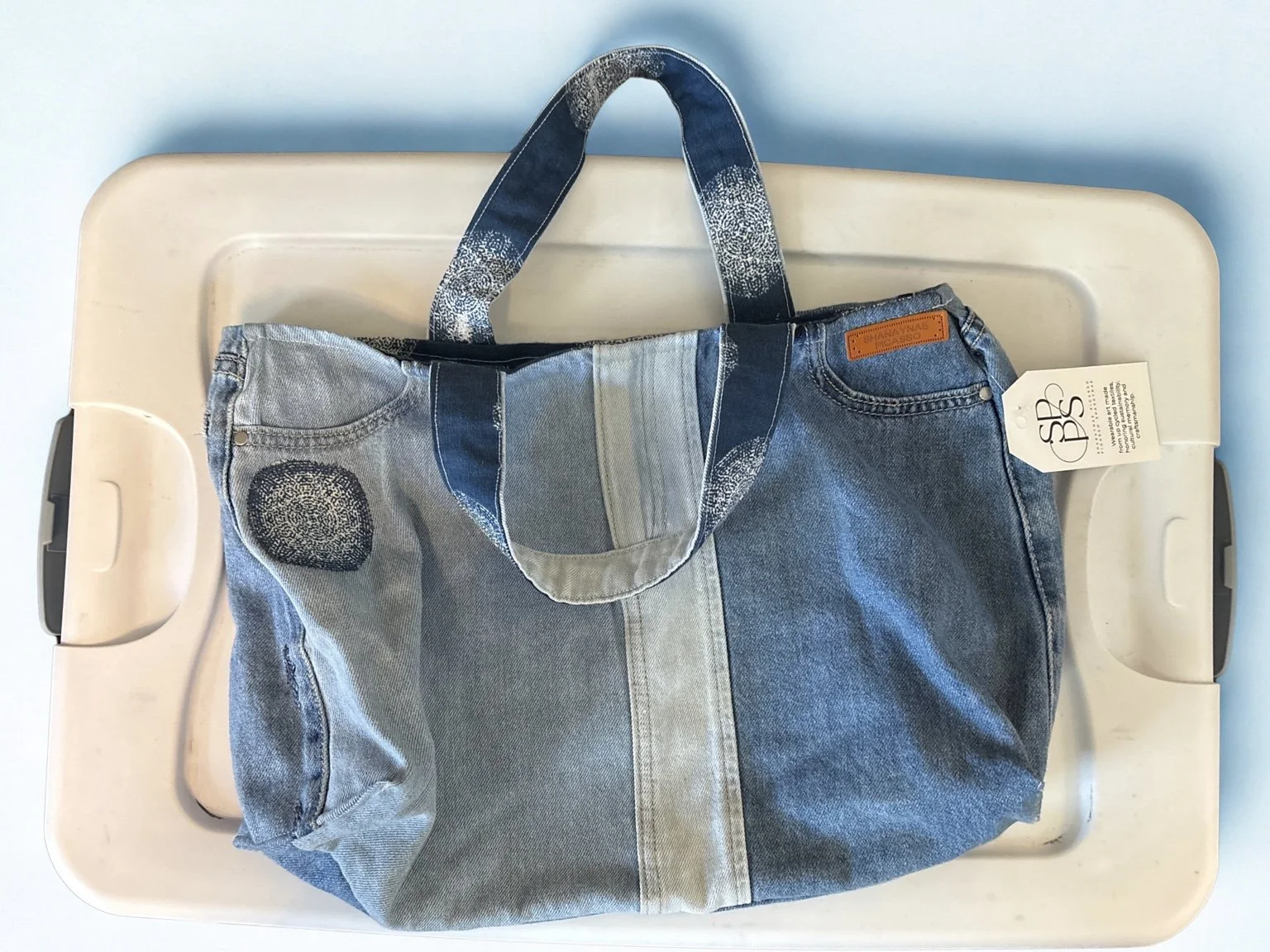 The Indigo Orbit Mini Tote
