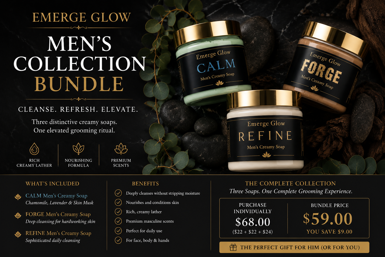 The Men's Signature Soap Collection