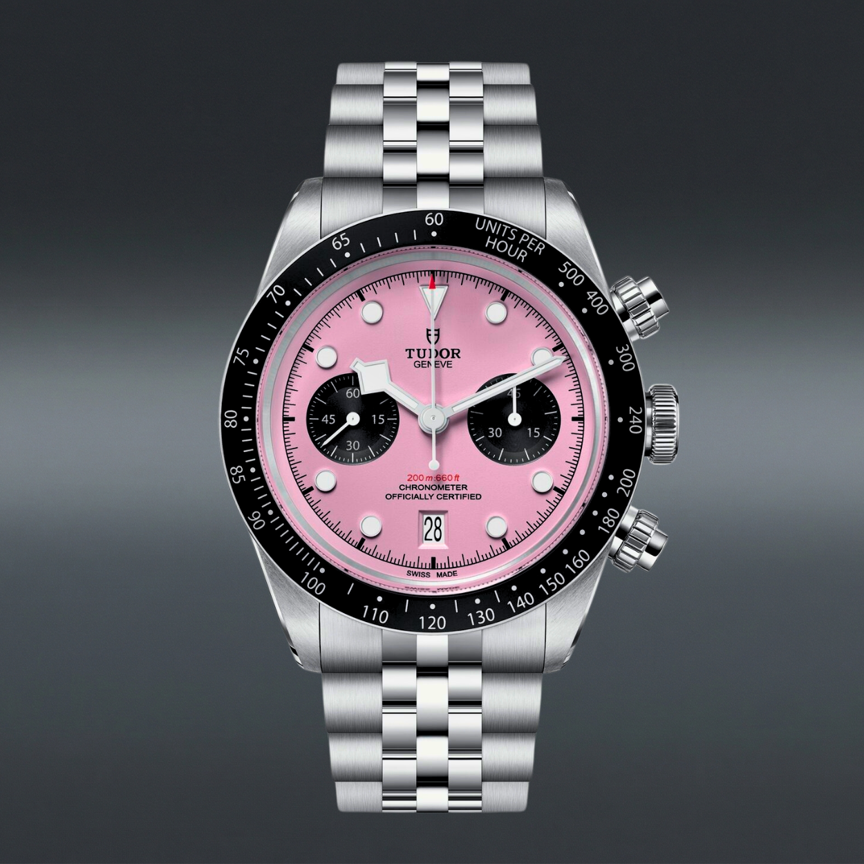 Tudor Black Bay Chrono | 41mm Steel | Pink Dial