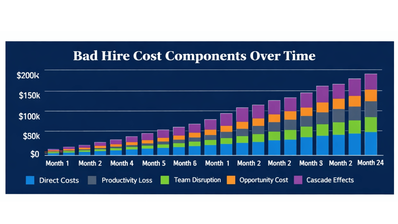 Bad Hire Cost Components Over Time