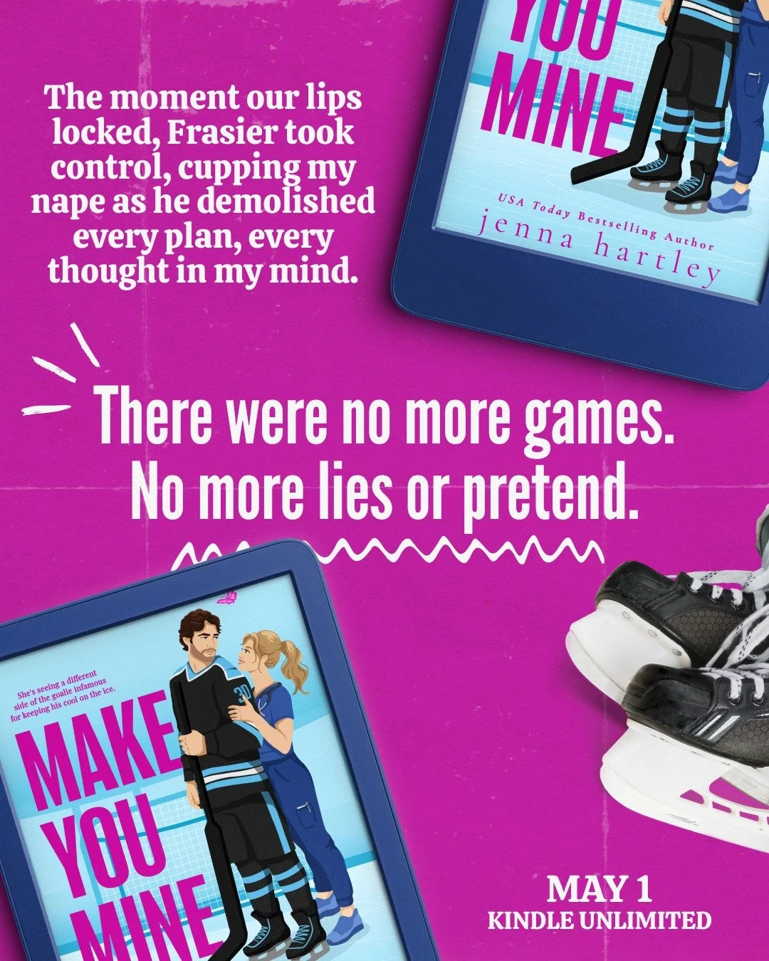 Hi guys! I wanted to share an upcoming book that's coming out soon! I just started reading this and I think I'm going to enjoy it! 
More info about the book here ⬇️

TEASER:&nbsp;MAKE YOU MINE by @authorjennahartley releasing May 1st!&nbsp;Pre-Order 