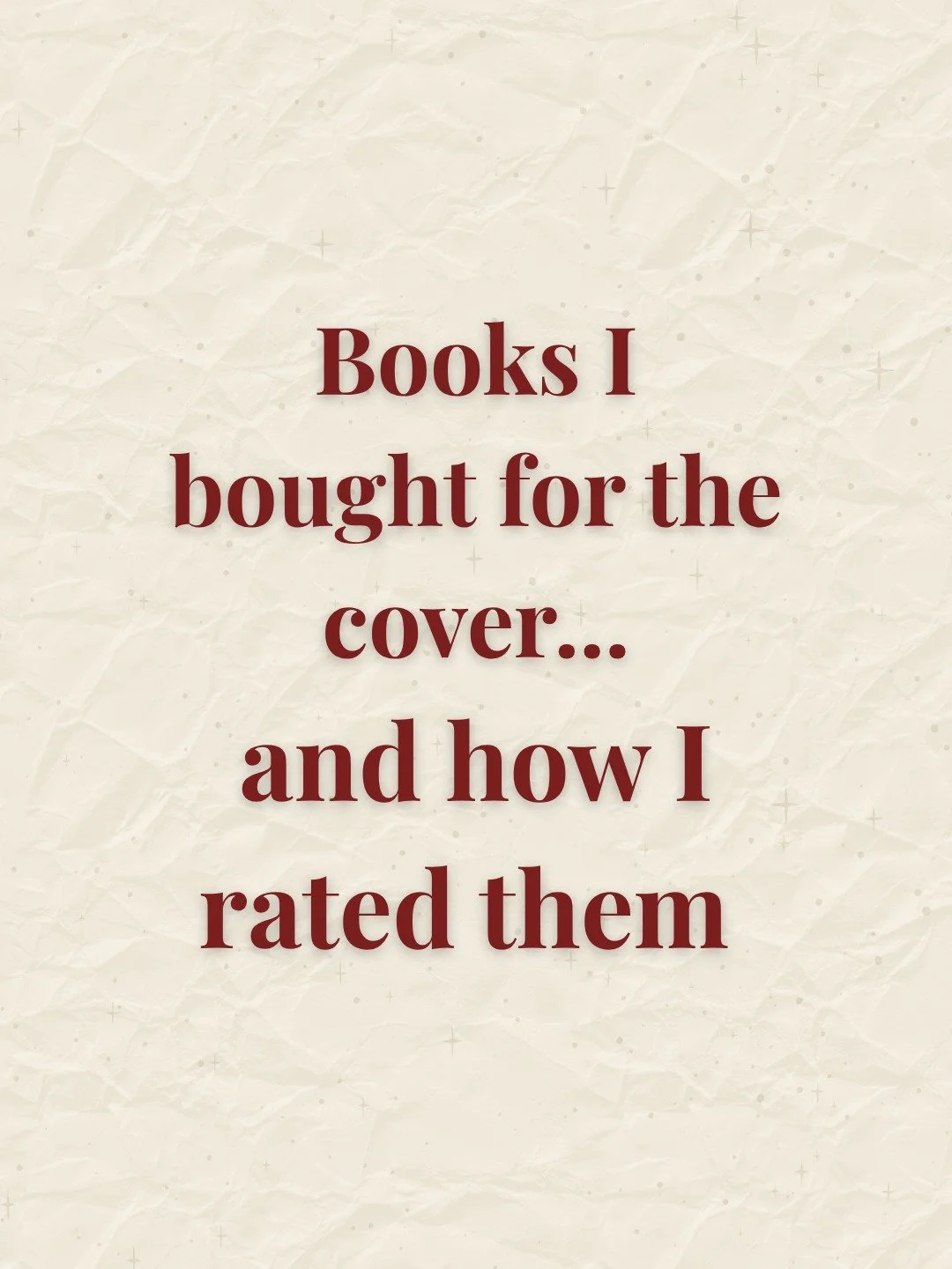 I will admit that I am guilty of buying a book just because I like the cover! Fortunately, I liked reading these books just as much as I liked their covers! 
Have you ever picked out a book purely based on its cover? 
#bookstagram #bookrecommendation