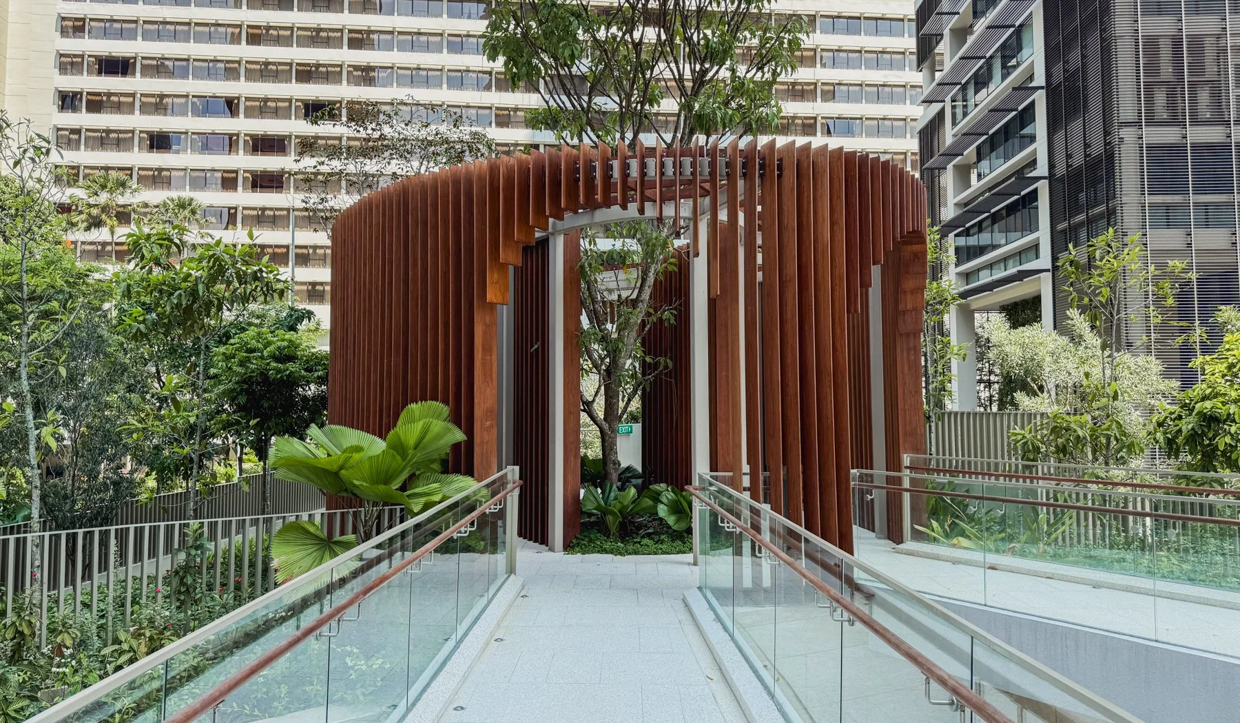 Onewood Custom Facade and Trellis in Residential Project