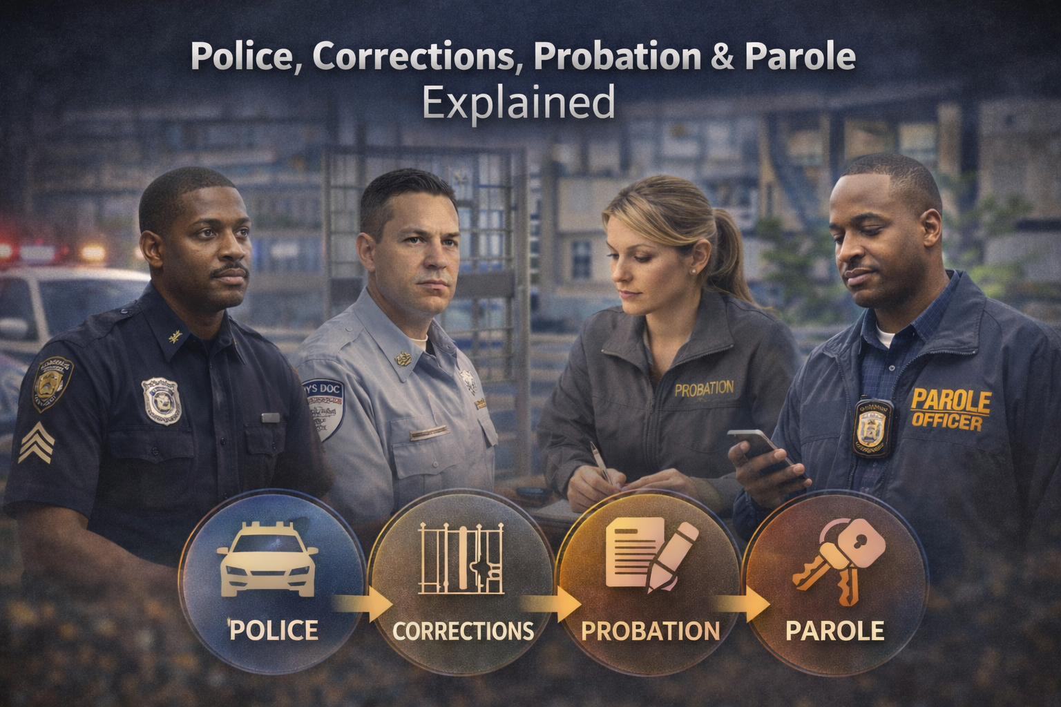 The Four Pillars of the Criminal Justice System