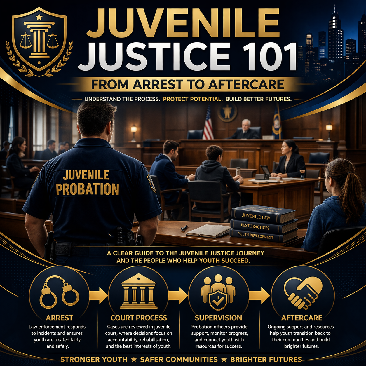 Juvenile Justice 101: From Arrest to Aftercare