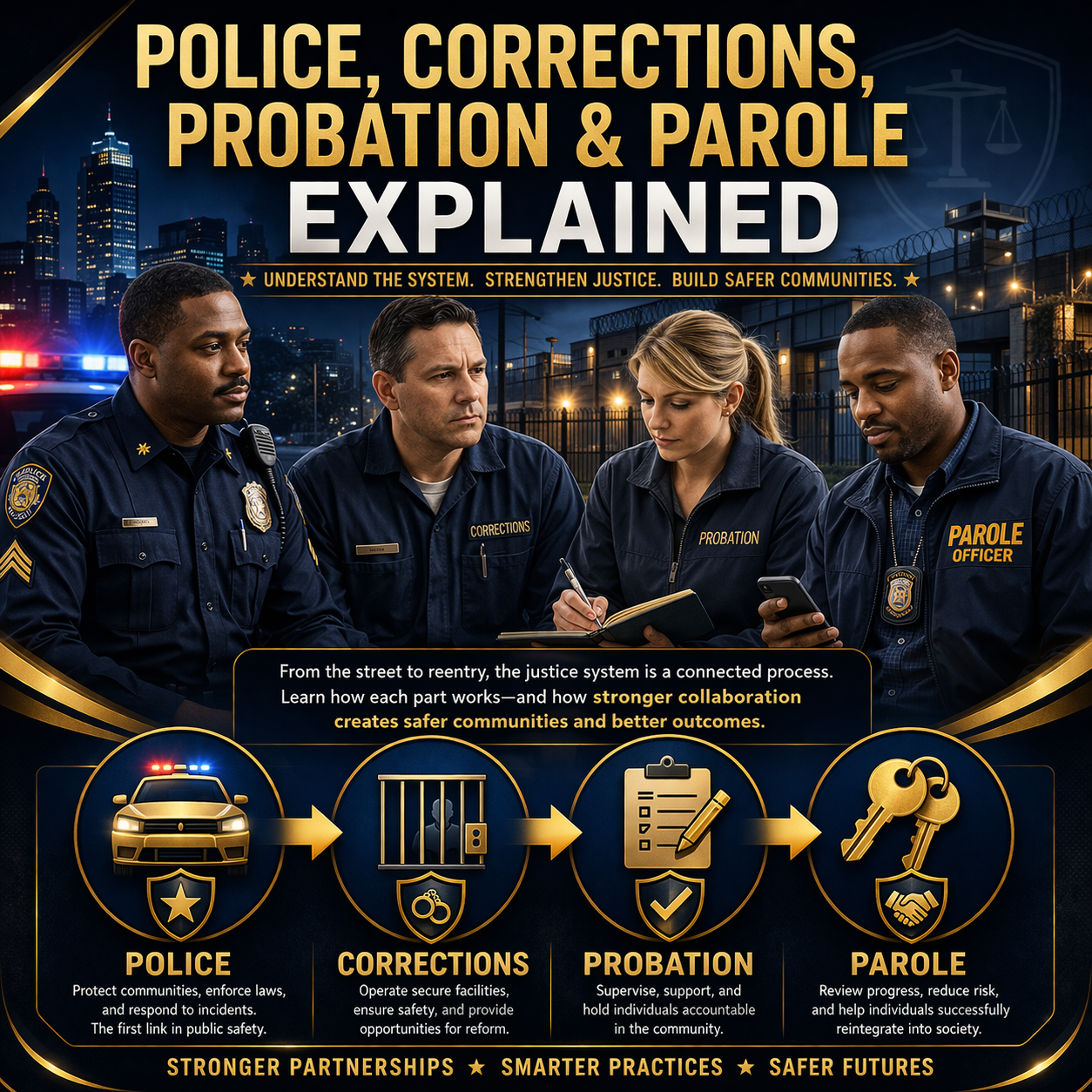 The Four Pillars of the Criminal Justice System