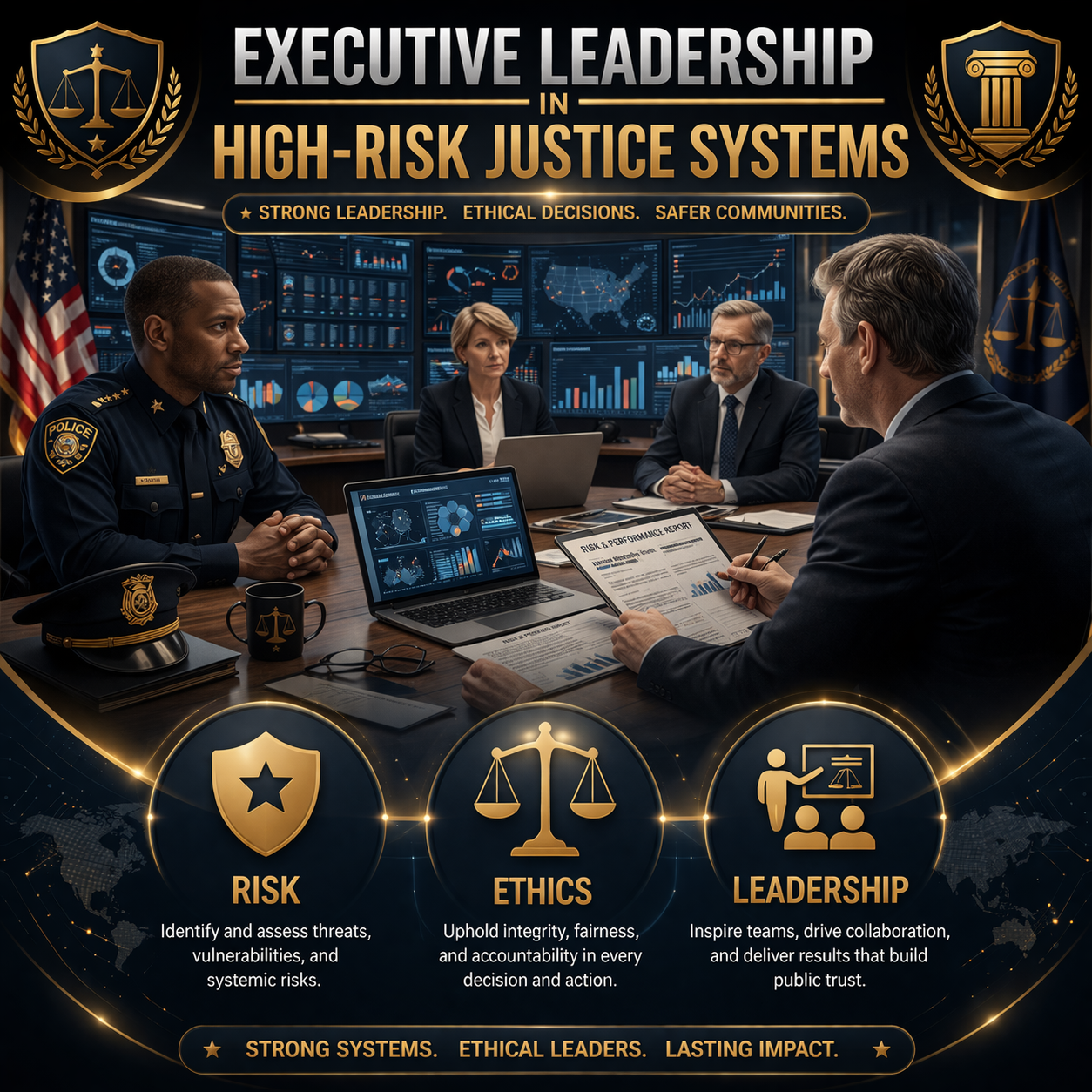 Executive Leadership in High-Risk Justice Systems