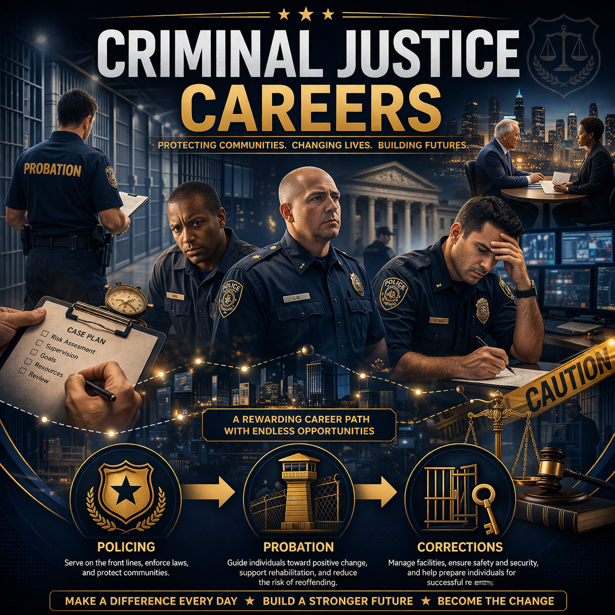 Criminal Justice Careers: What They Don’t Teach You in School