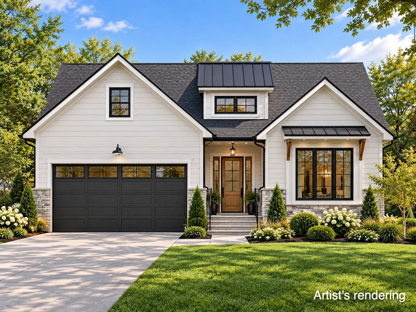 Rendering of a Craftsman bungalow by County Homes