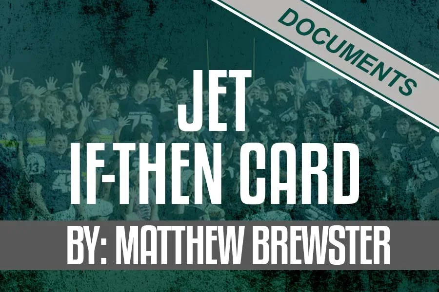 Matthew Brewster: IF-THEN Jet Sweep Play Card