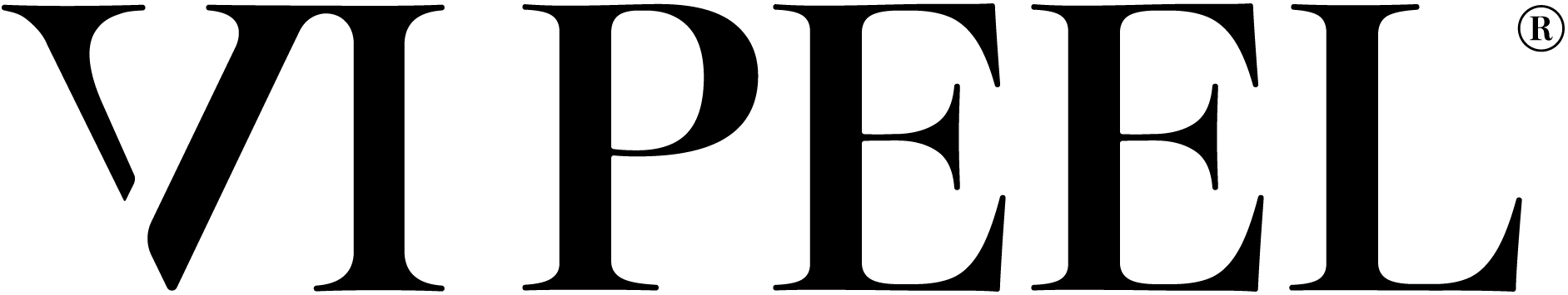 The word VIPFEE in large black serif font with a registered trademark symbol in the upper right corner.
