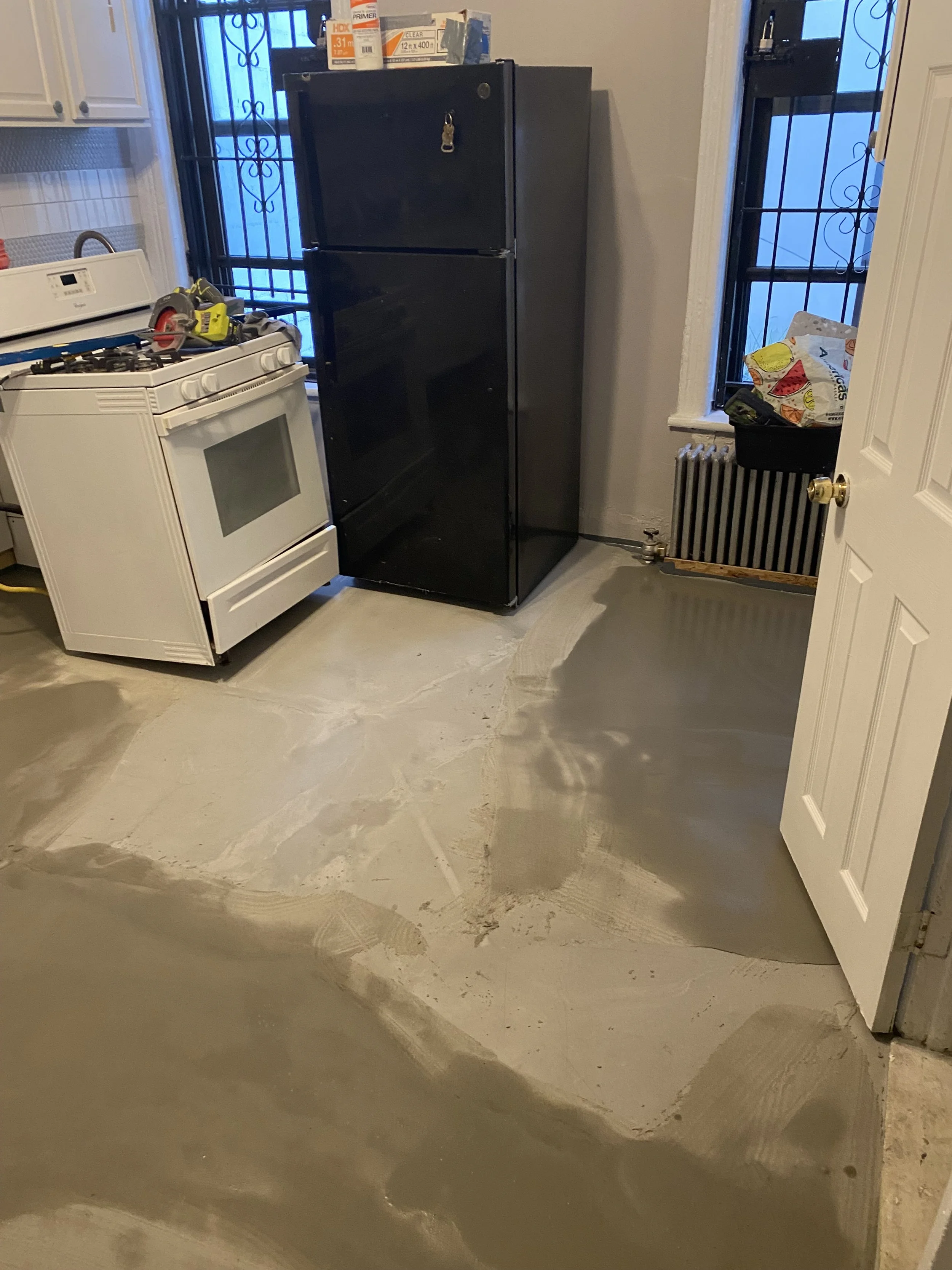 Kitchen Flooring - Before
