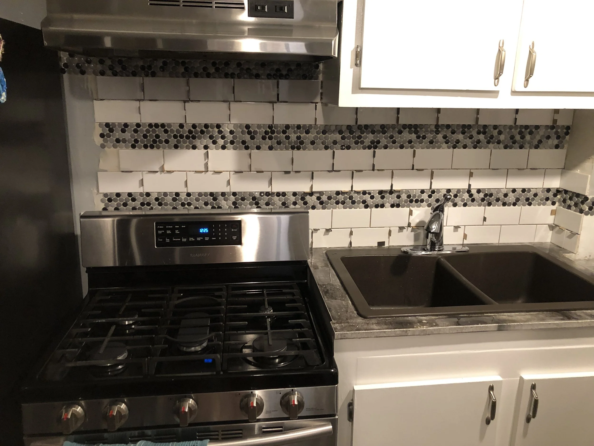 Renovated Kitchen - Tile Backsplash